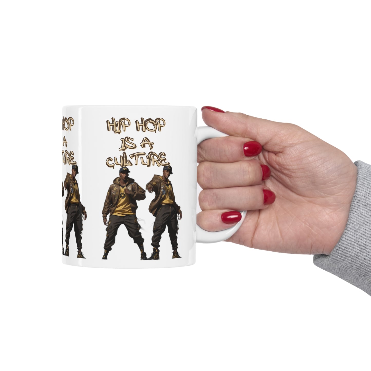 Hip Hop Is A Culture | Rappers | Music Lover's Gift | Teevolution | Afrocentric | Coffee | Tea | Hot Chocolate | Ceramic Mug | 11oz