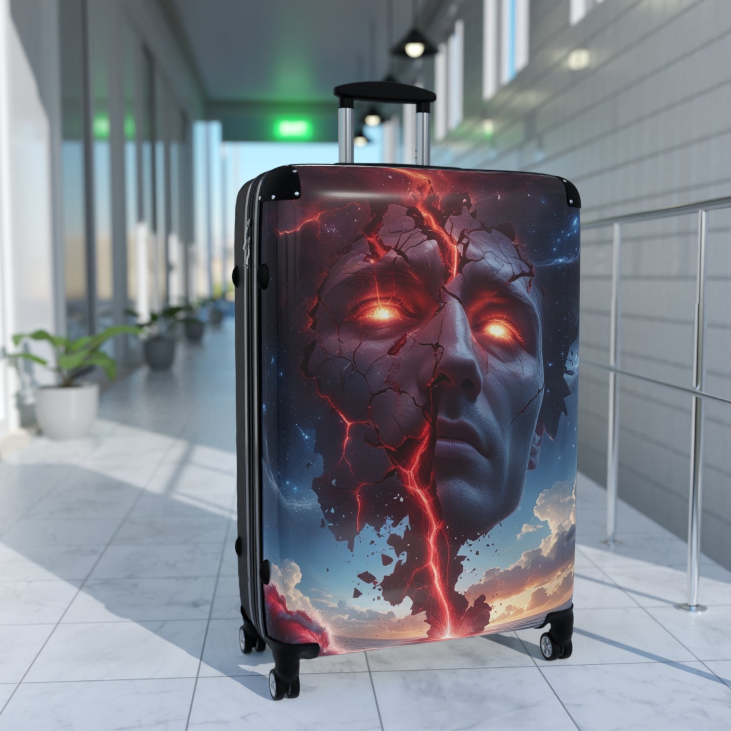 Bold Artwork Carry-On Suitcase with Artistic Design
