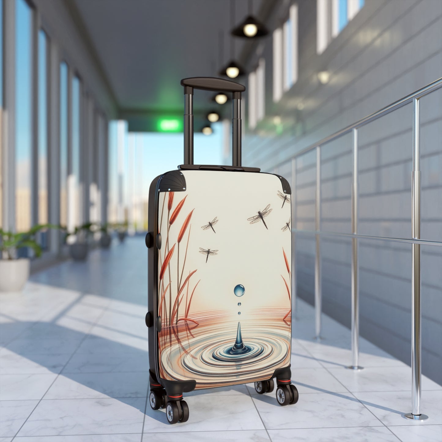 Tranquil Waters Suitcase for Travel Enthusiasts