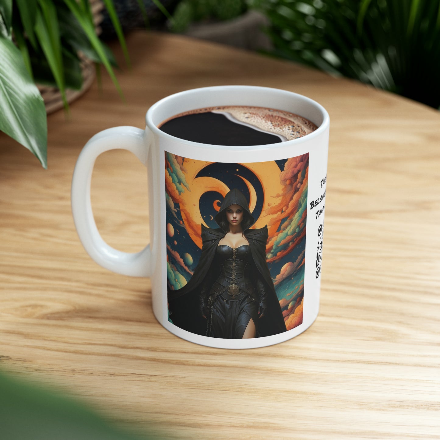 The Dark Mistress | HD Graphic | Fantasy | Anime | Gamer | Coffee | Tea | Hot Chocolate | 11oz | White Mug