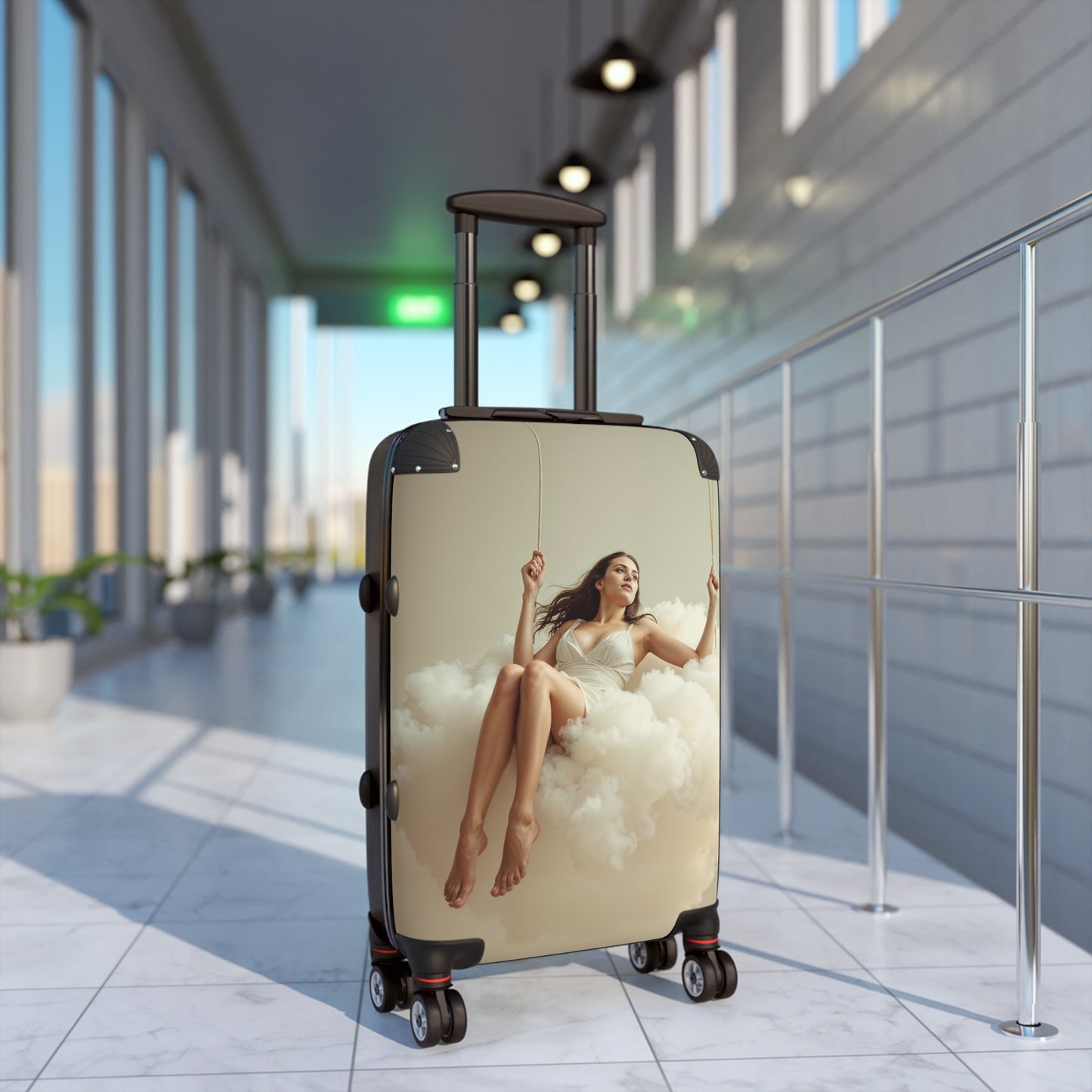 Dreamy Cloud Swing Suitcase - Travel in Style with Whimsical Design