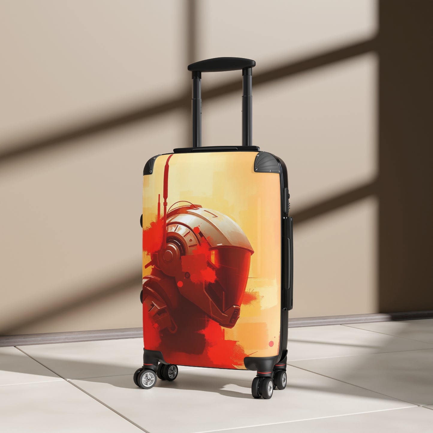 Futuristic Travel Suitcase with Bold Design