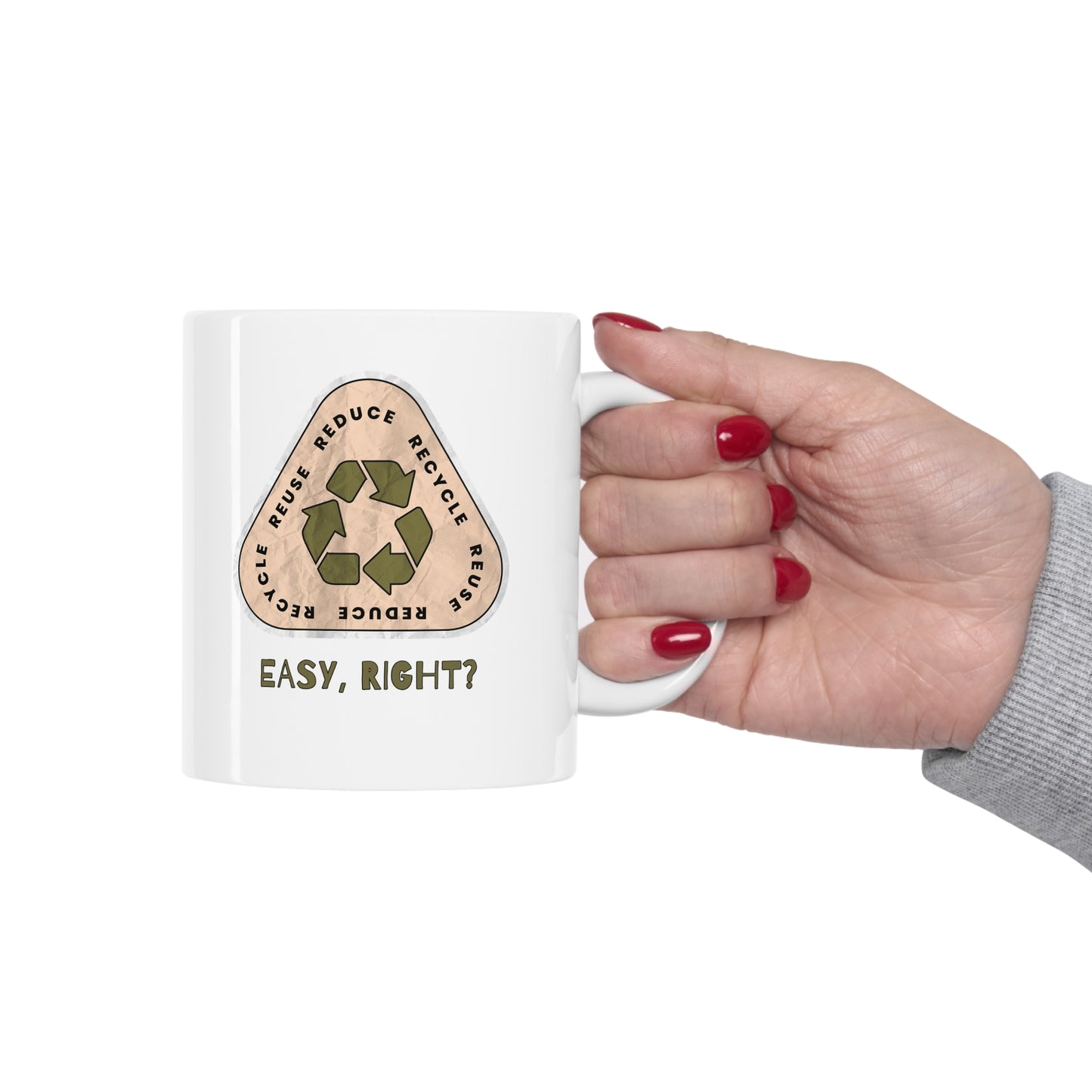 Recycle Tee | Enviormentalist Gift | Earth Day | Save The Planet | Conservationist | Mother Earth | Coffee | Tea | Hot Chocolate | Ceramic Mug | 11oz