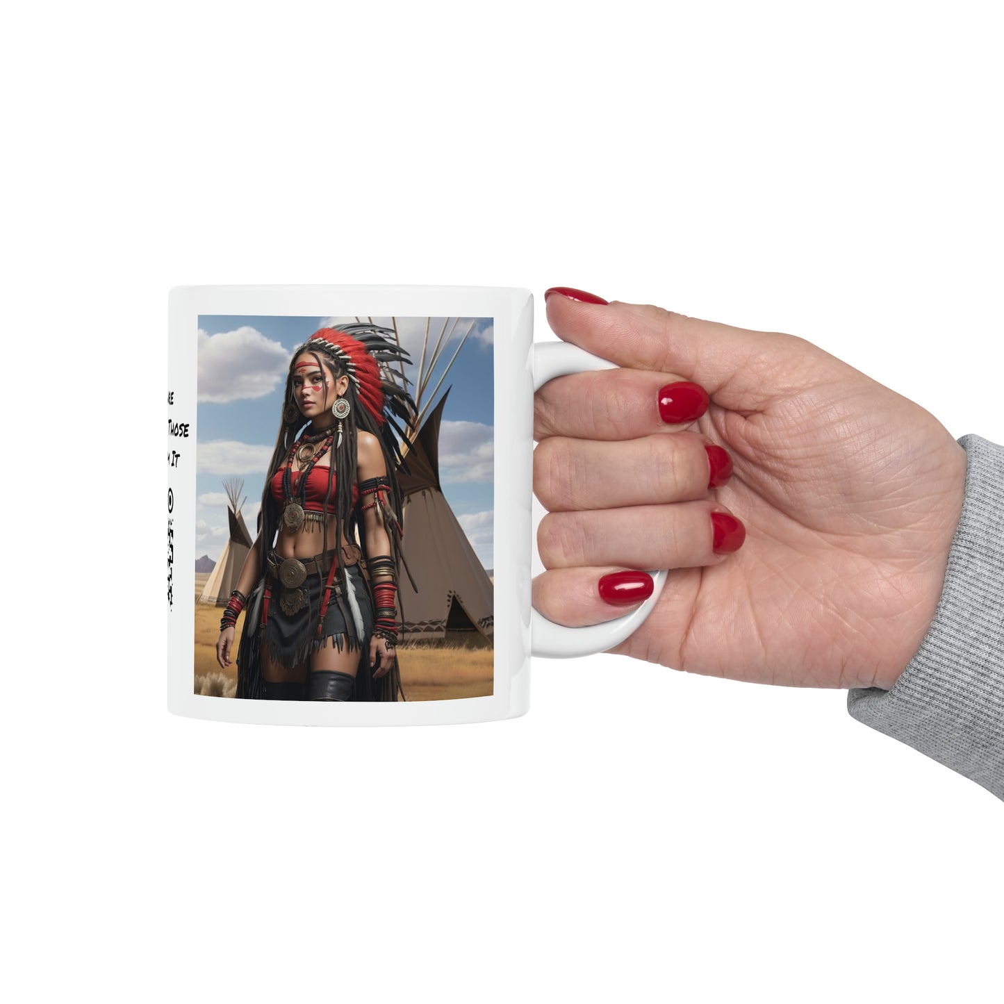 Native Love | HD Graphic | Indigenous American | Beautiful Woman | Coffee | Tea | Hot Chocolate | 11oz | White Mug