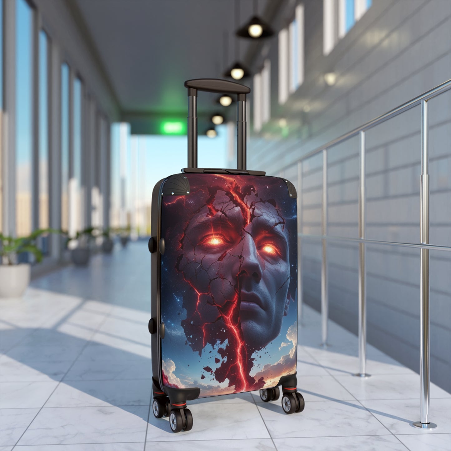 Bold Artwork Carry-On Suitcase with Artistic Design
