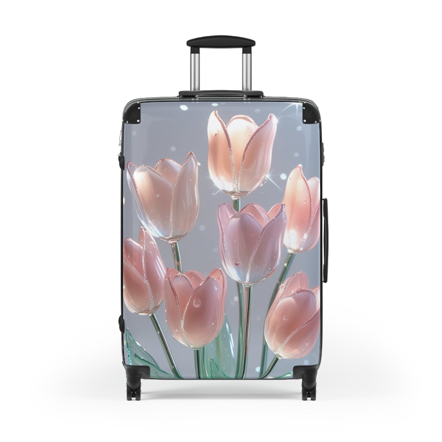 Glass Bouquet Design Suitcase - Travel in Style