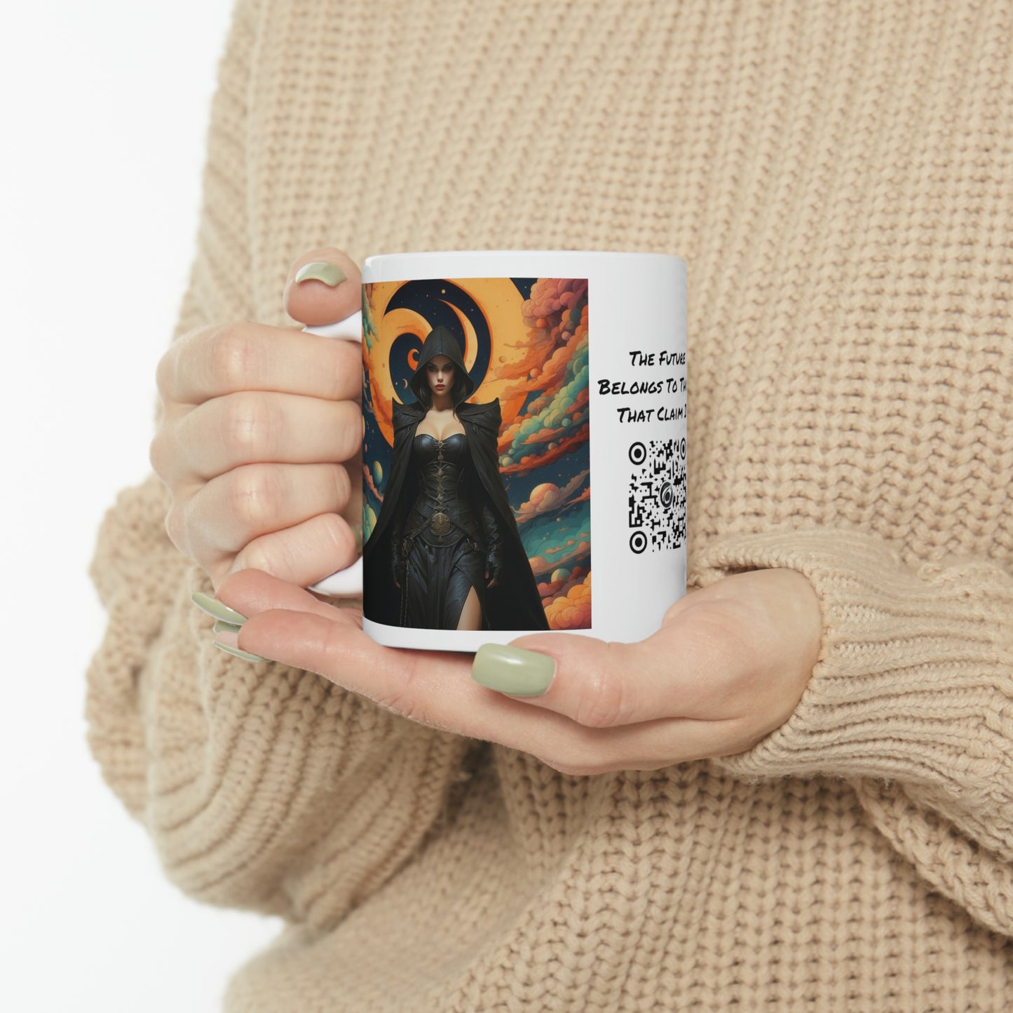 The Dark Mistress | HD Graphic | Fantasy | Anime | Gamer | Coffee | Tea | Hot Chocolate | 11oz | White Mug