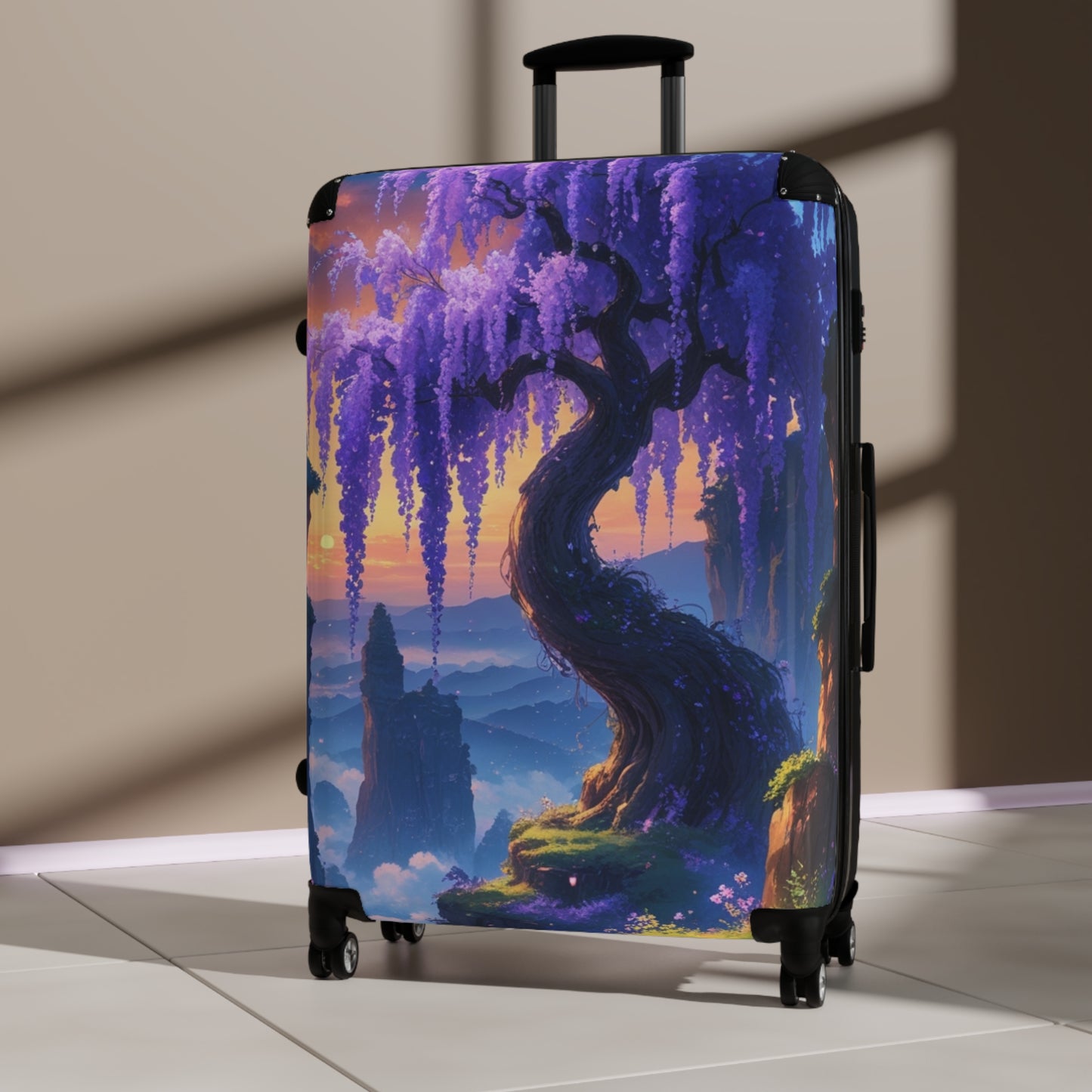 Fantasy Nature Design Suitcase - Traveler's Dream Luggage