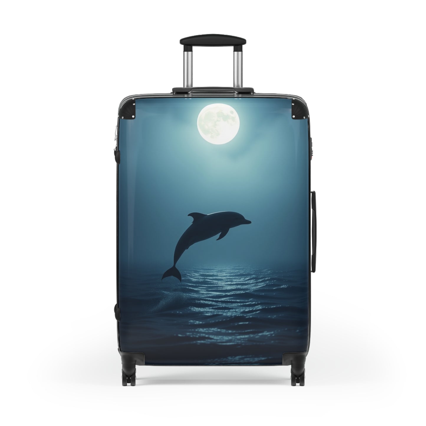 Ocean-Inspired Dolphin Carry-On Suitcase - Perfect Travel Companion for Beach Lovers