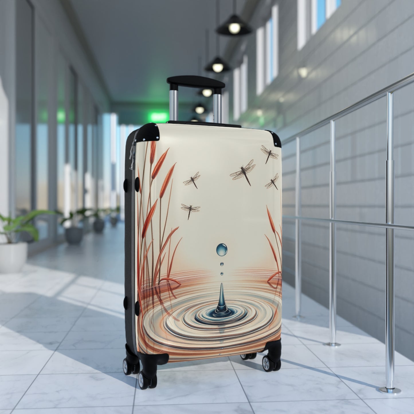 Tranquil Waters Suitcase for Travel Enthusiasts