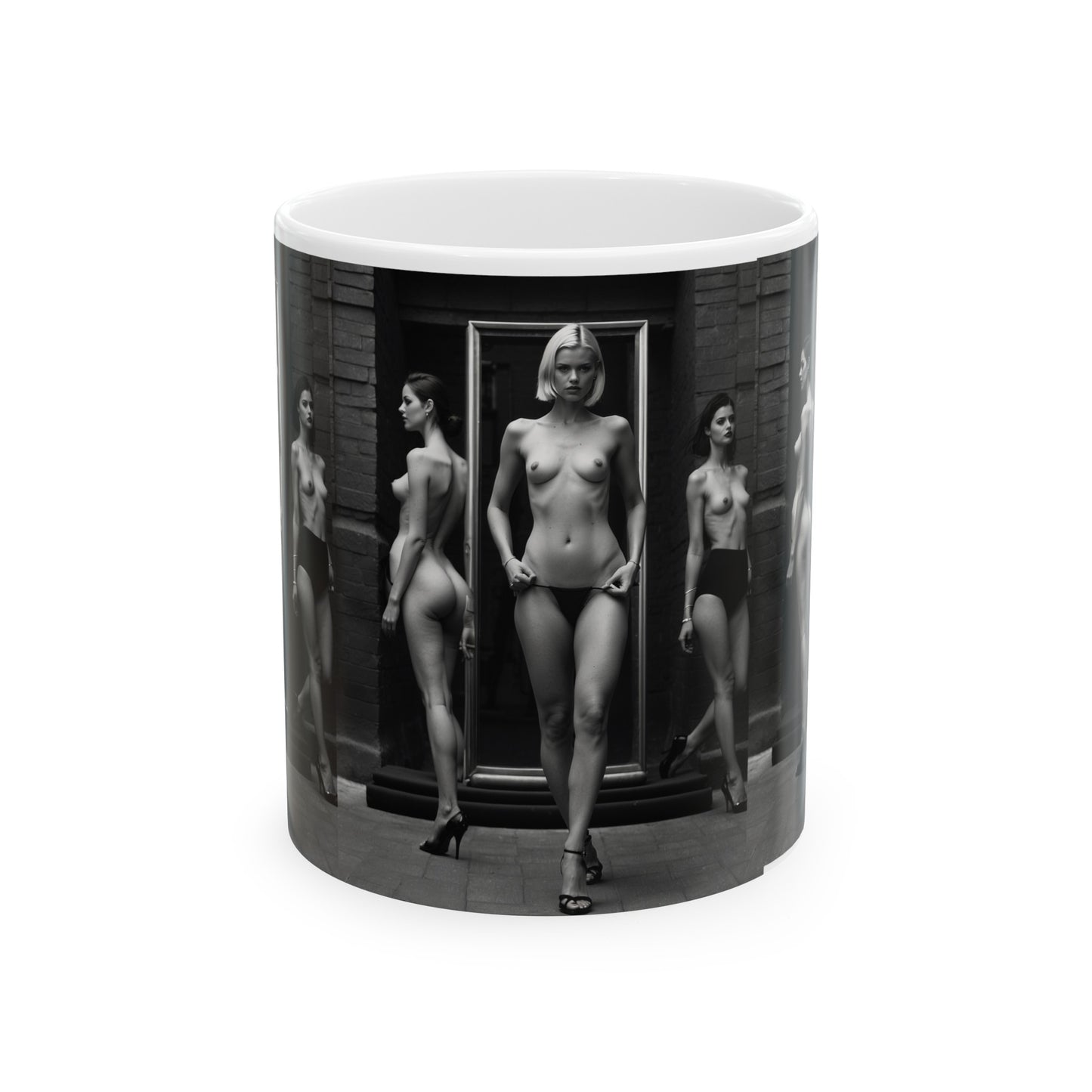 Black And White Beauties | Photorealism | Art | Nudes| Models | Fashion | HD Graphics | Coffee | Tea | Hot Chocolate | 11oz | White Mug