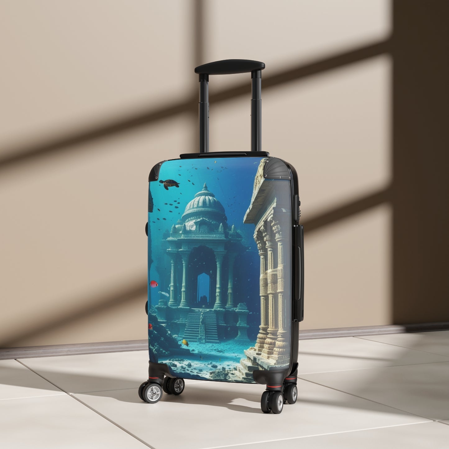 Underwater Adventure Suitcase - Stylish Travel Luggage with Coral Reef Design