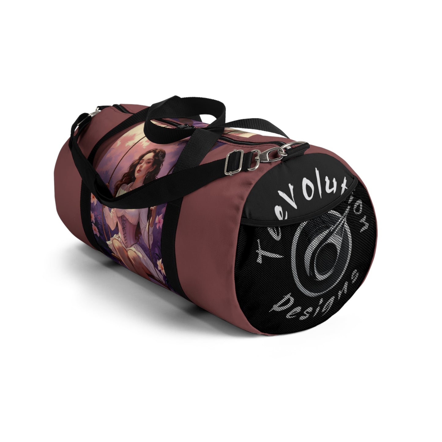 Garden Muse Duffel Bag - Elegant Artwork for Travel & Gym
