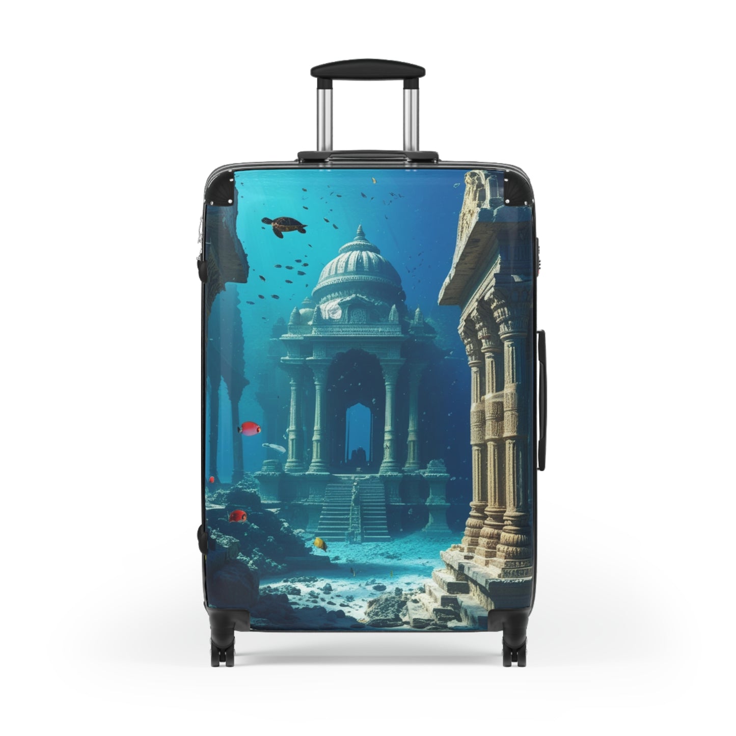Underwater Adventure Suitcase - Stylish Travel Luggage with Coral Reef Design