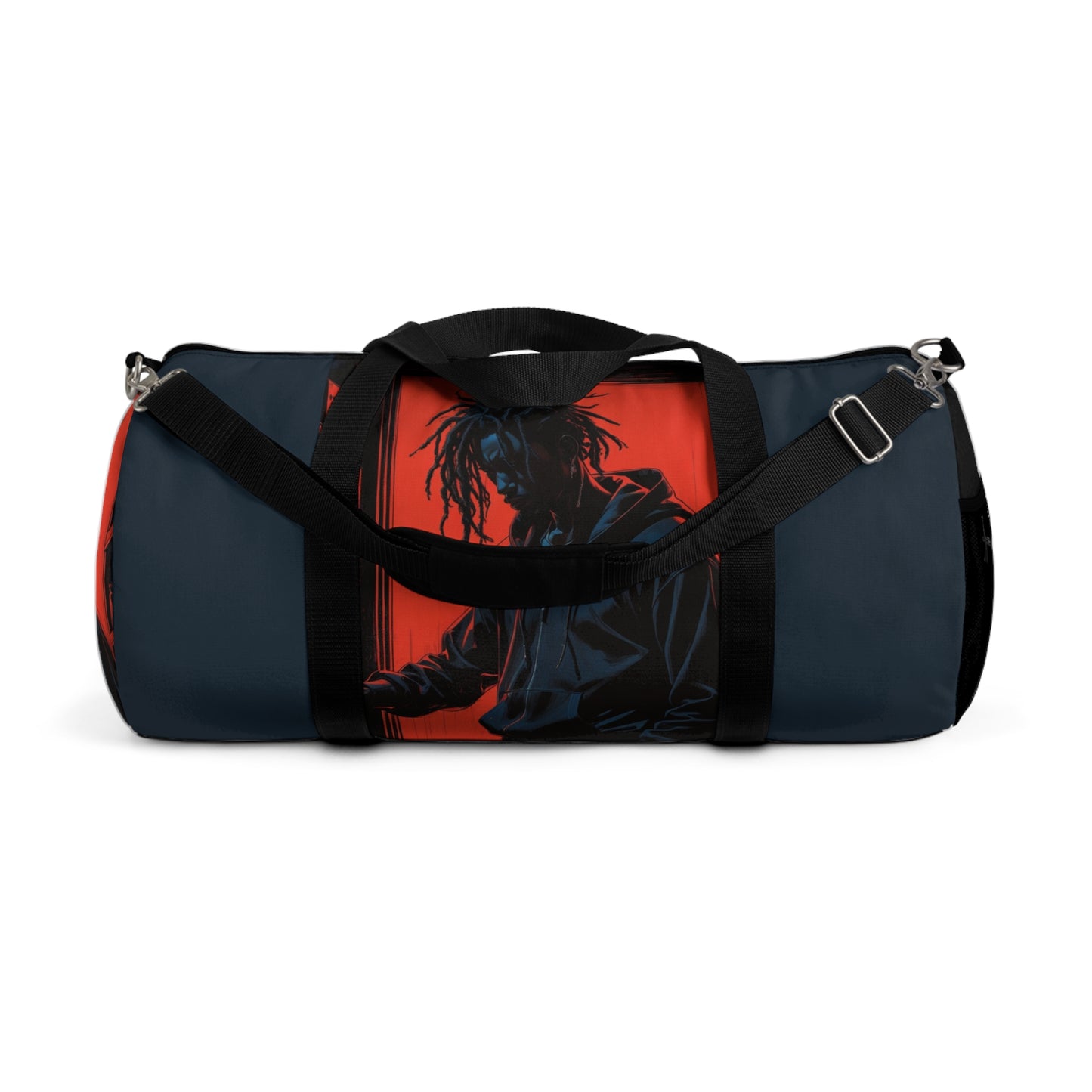 Urban Style Duffel Bag with Bold Graphic Design