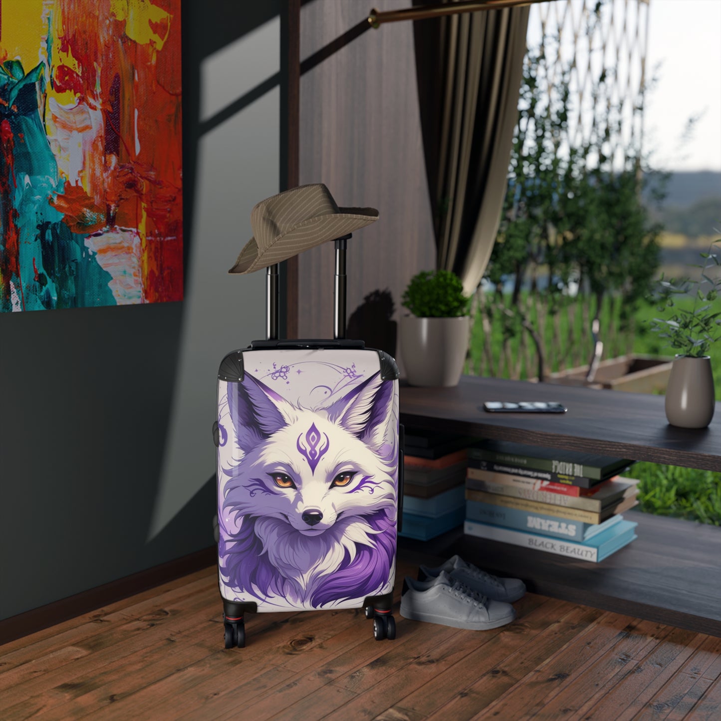 Kitsune Carry-On Suitcase - Stylish Travel Luggage