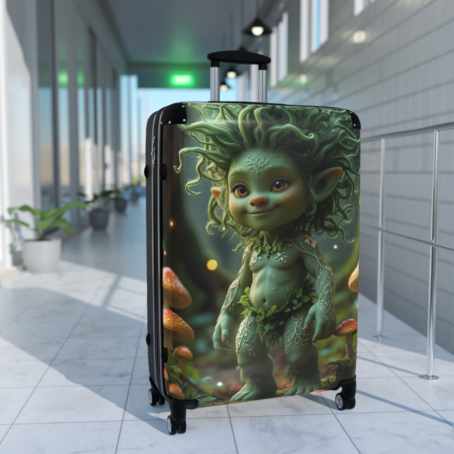 Enchanted Forest Suitcase - Whimsical Travel Luggage for Adventurers
