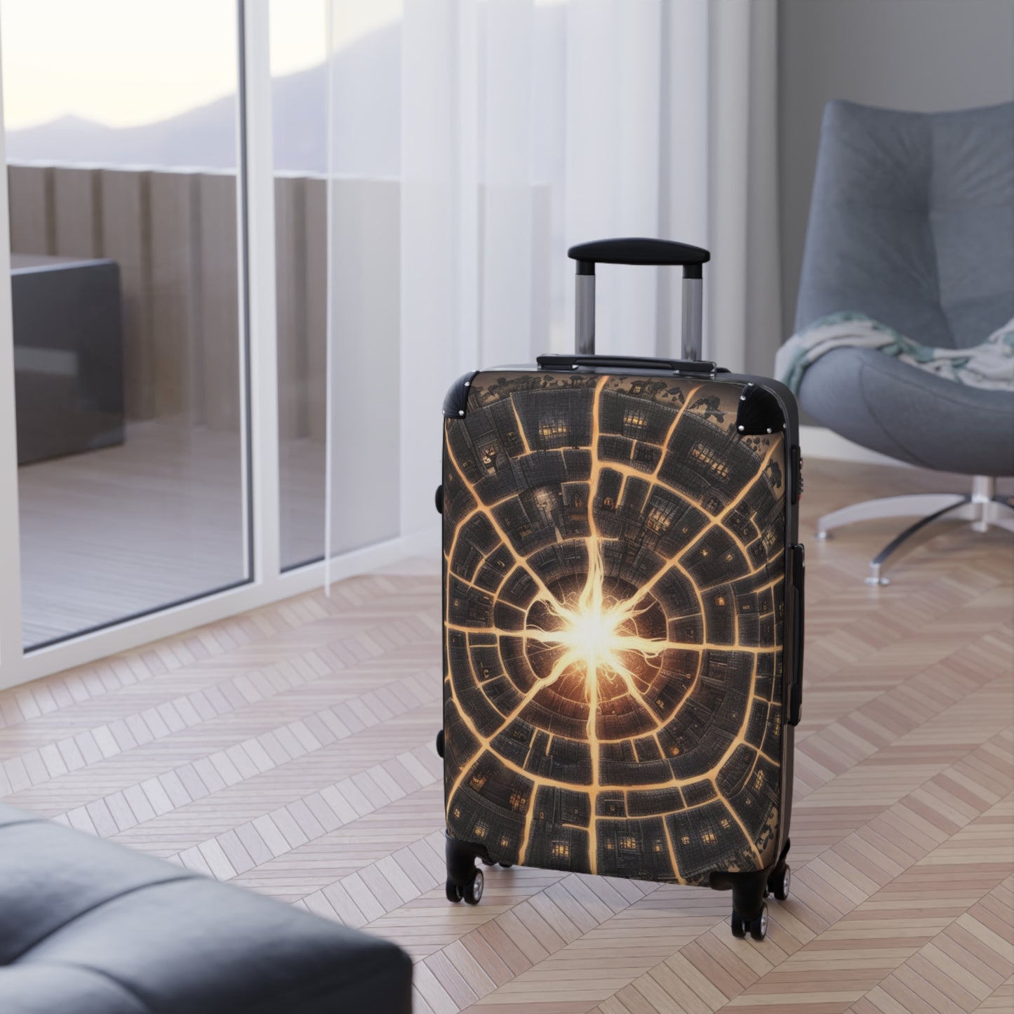 Stunning Cosmic Design Suitcase - Travel with Style
