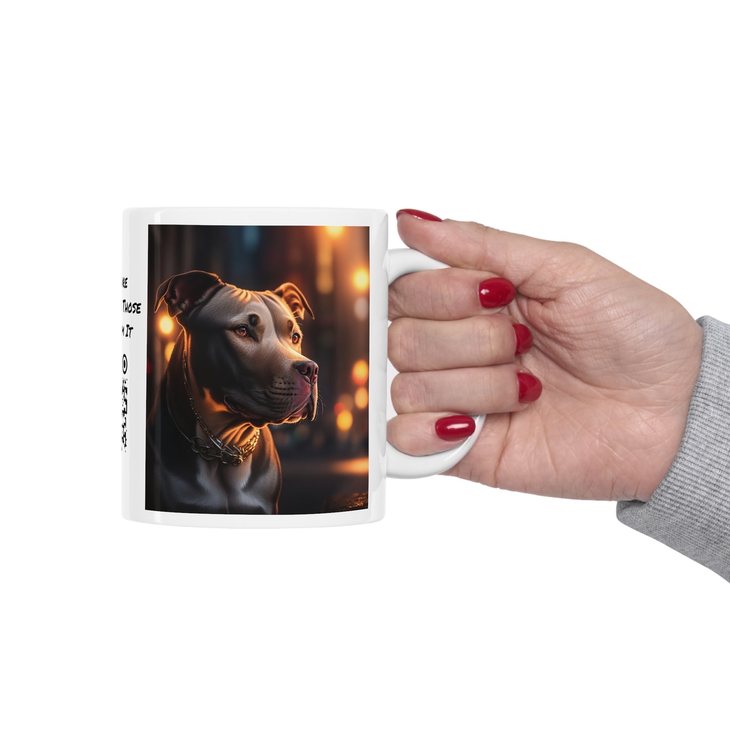 Man's Best Friend | Pitbull | HD | Dog Lover Gift | Pittie | Coffee | Tea | Hot Chocolate | Ceramic Mug | 11oz