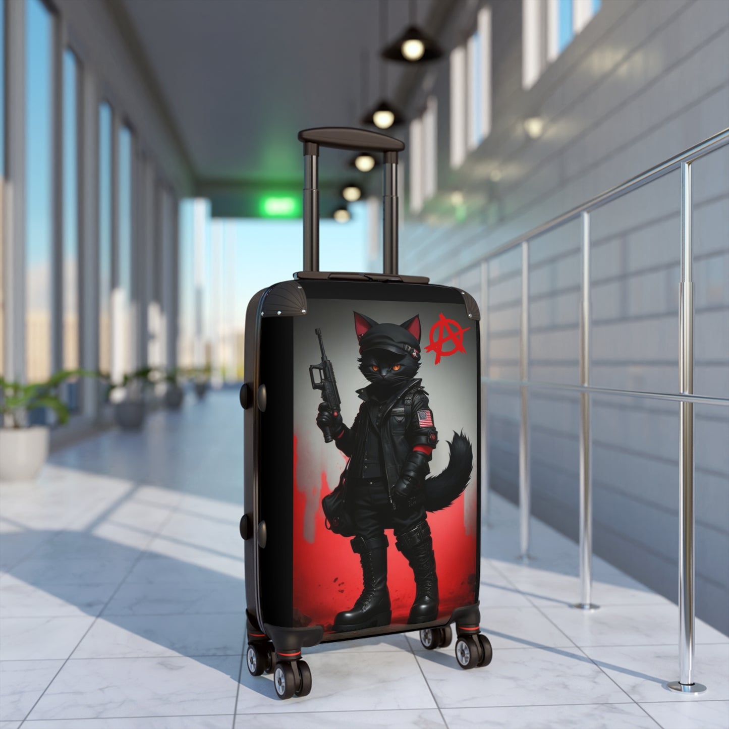 Sabo-Tabby Hard Shell Suitcase - Ideal for Travel Enthusiasts