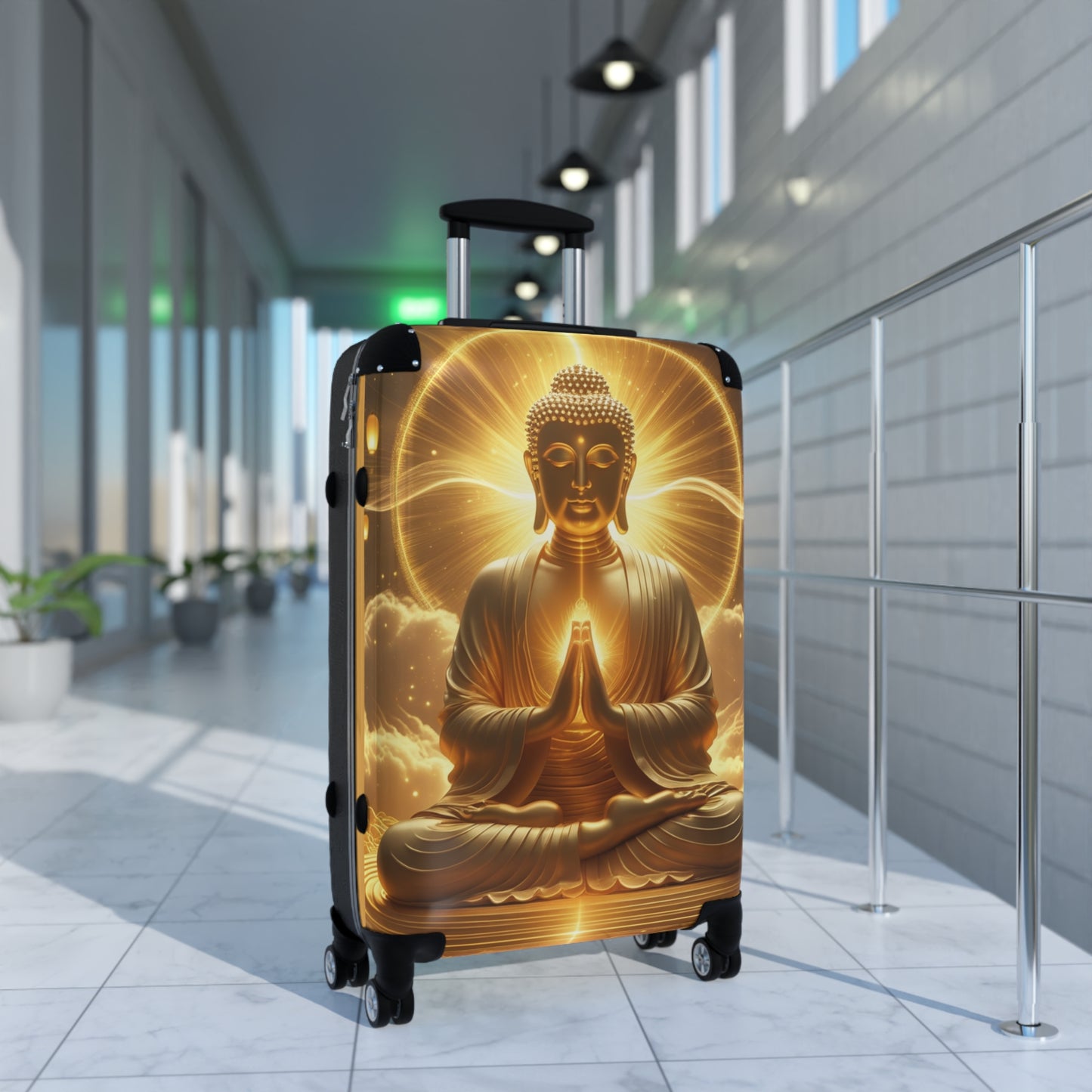 Zen Buddha Suitcase - Travel Style with Zen Vibes for Mindful Journeys