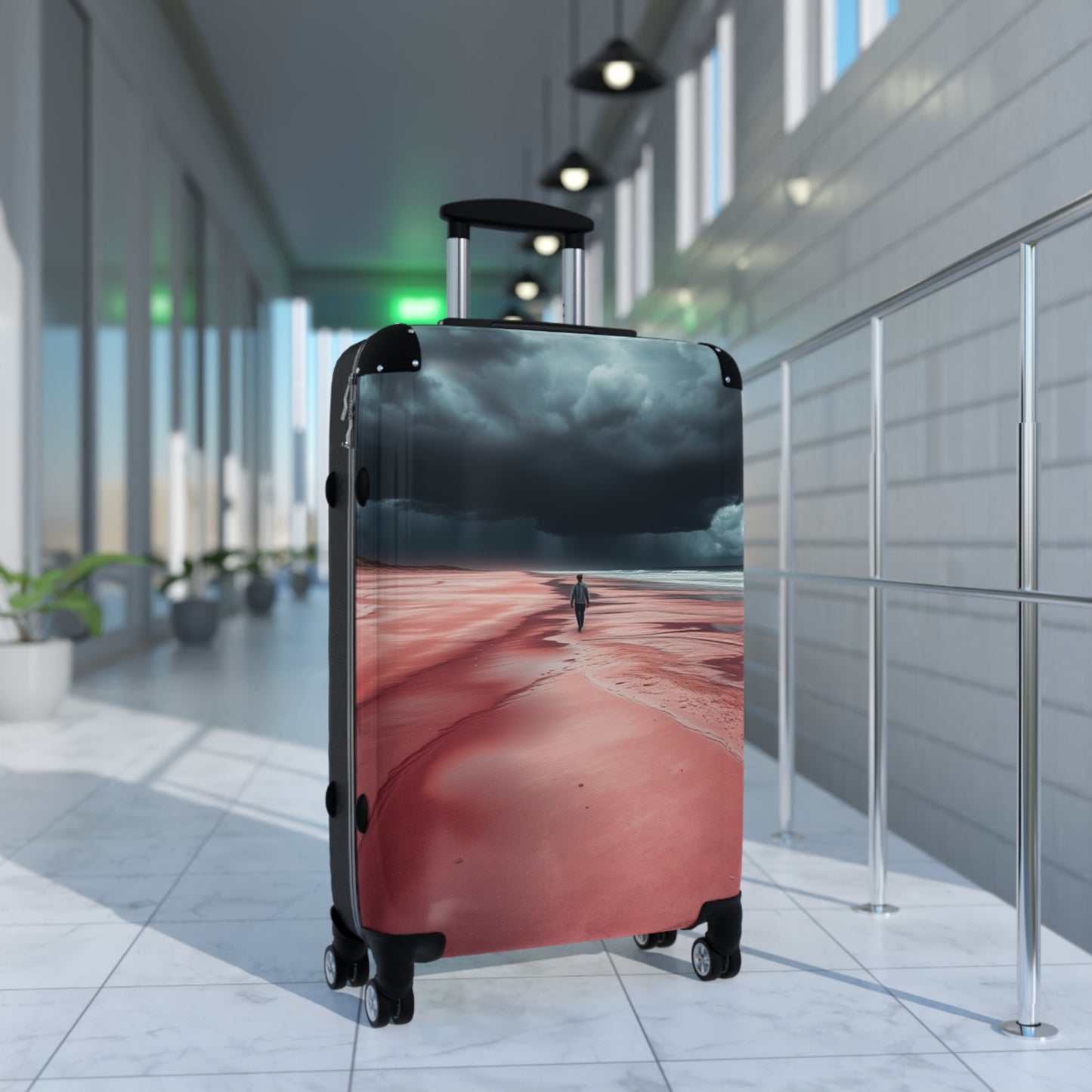 Scenic Travel Suitcase - Stylish Luggage for Adventurers