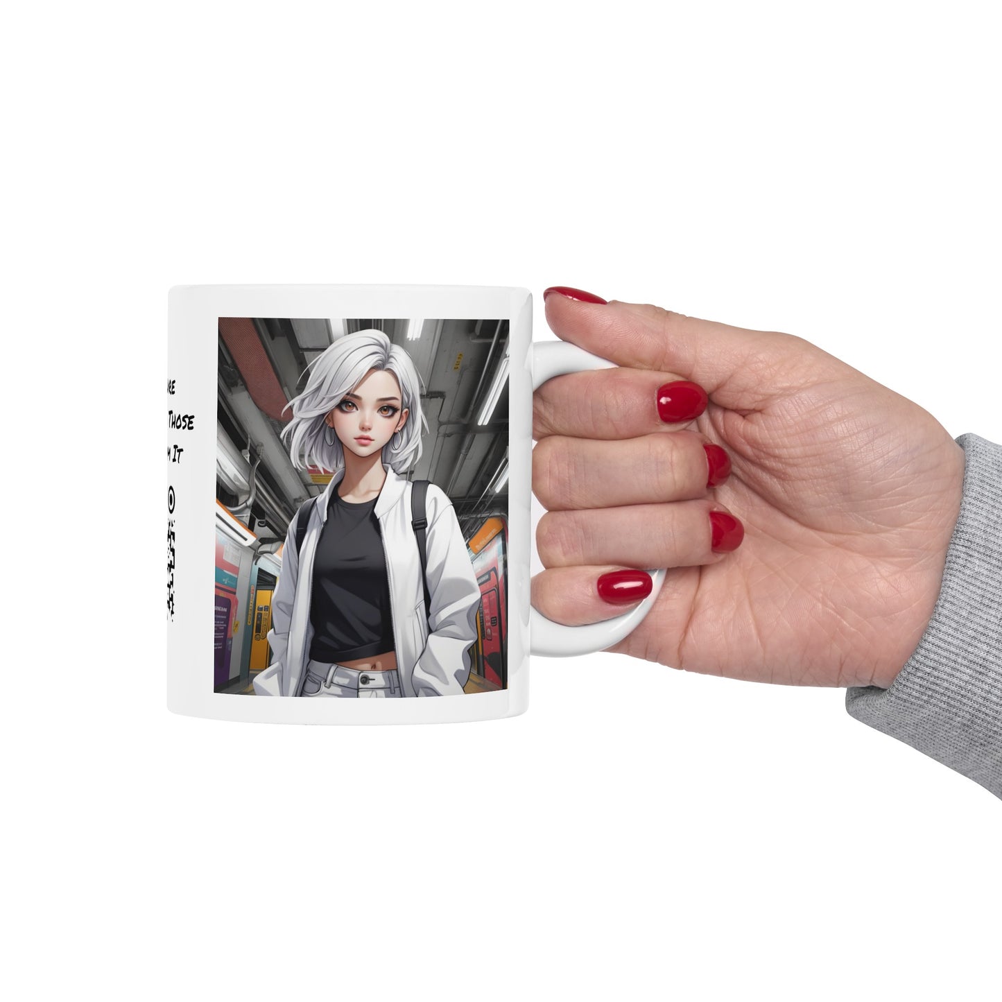 Subway Service | HD Graphic | Anime | Pretty Girl | Coffee | Tea | Hot Chocolate | 11oz | White Mug