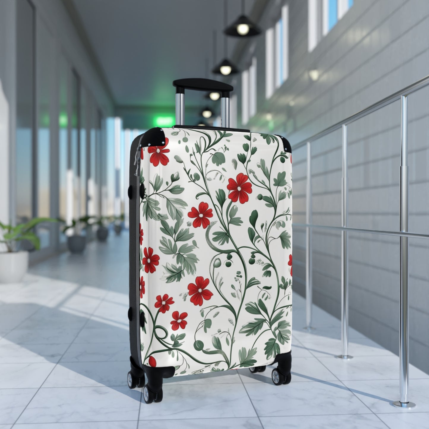 Floral Pattern Suitcase for Stylish Travelers