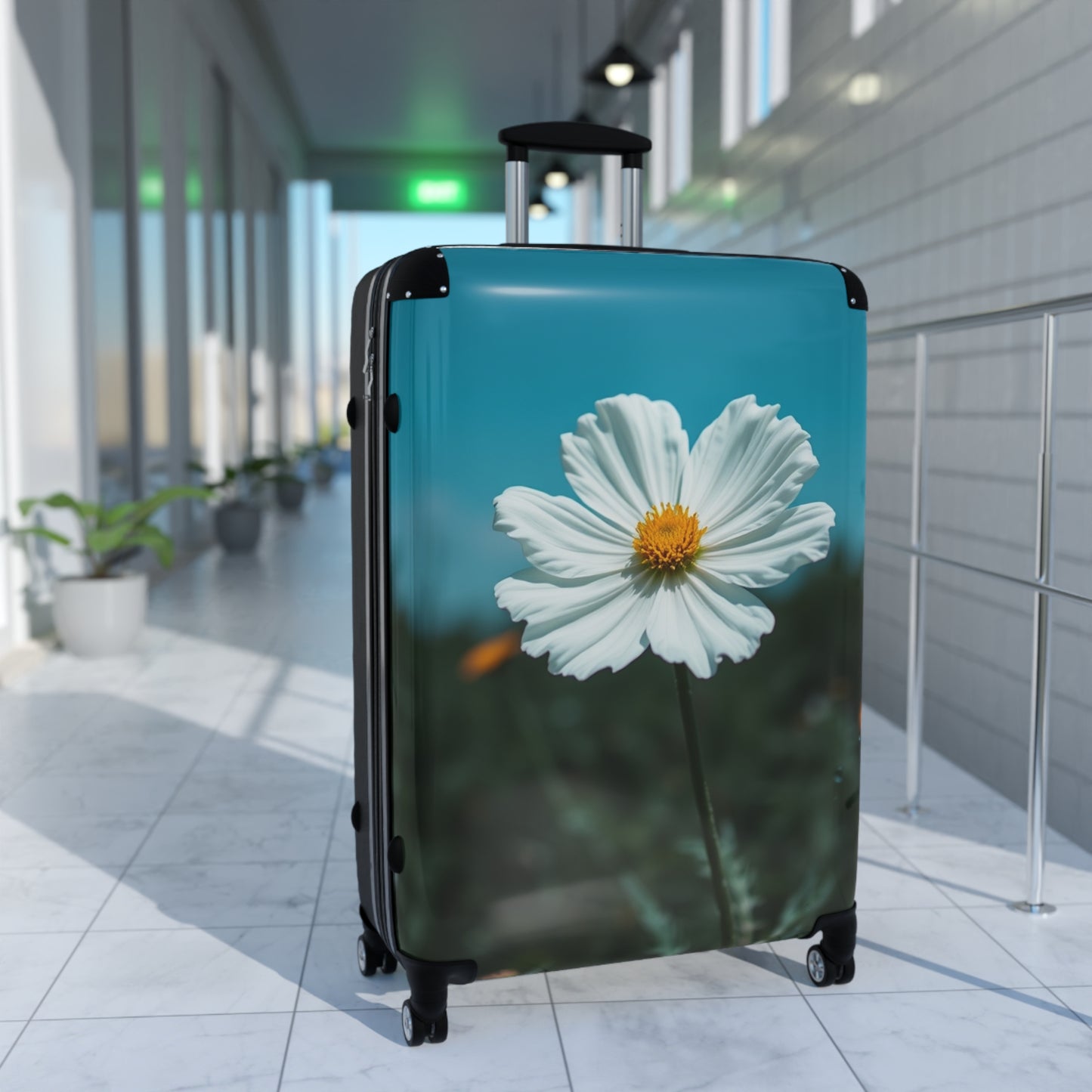 Floral Design Carry-On Suitcase | Travel with Style