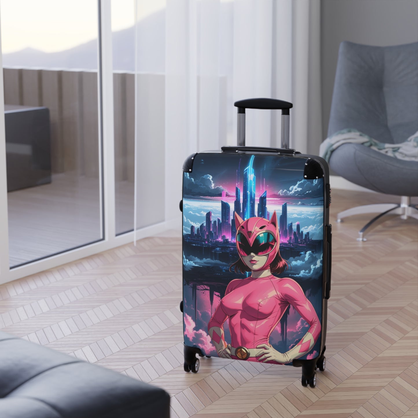 Vibrant Anime-Inspired Suitcase - Perfect for Vacations & Getaways