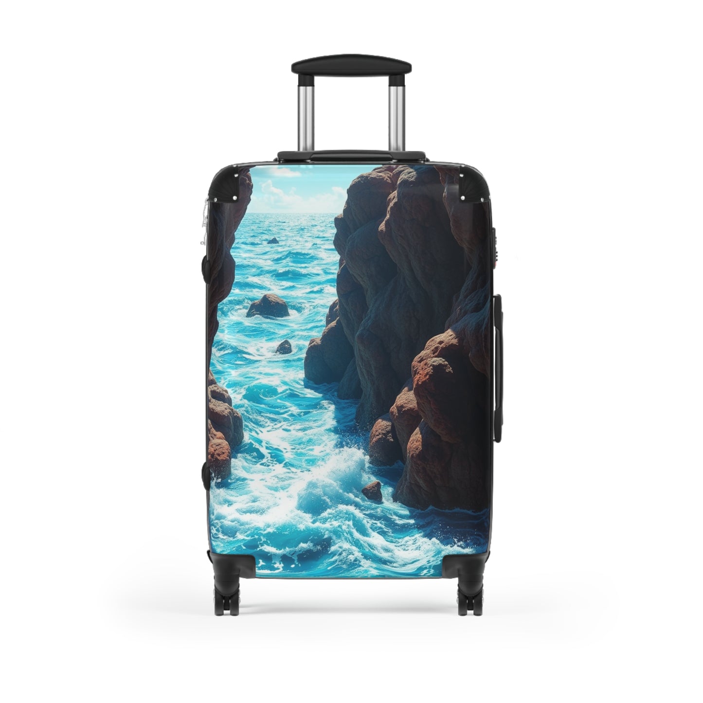 Ocean Waves Travel Suitcase - Perfect for Wanderlust Adventures