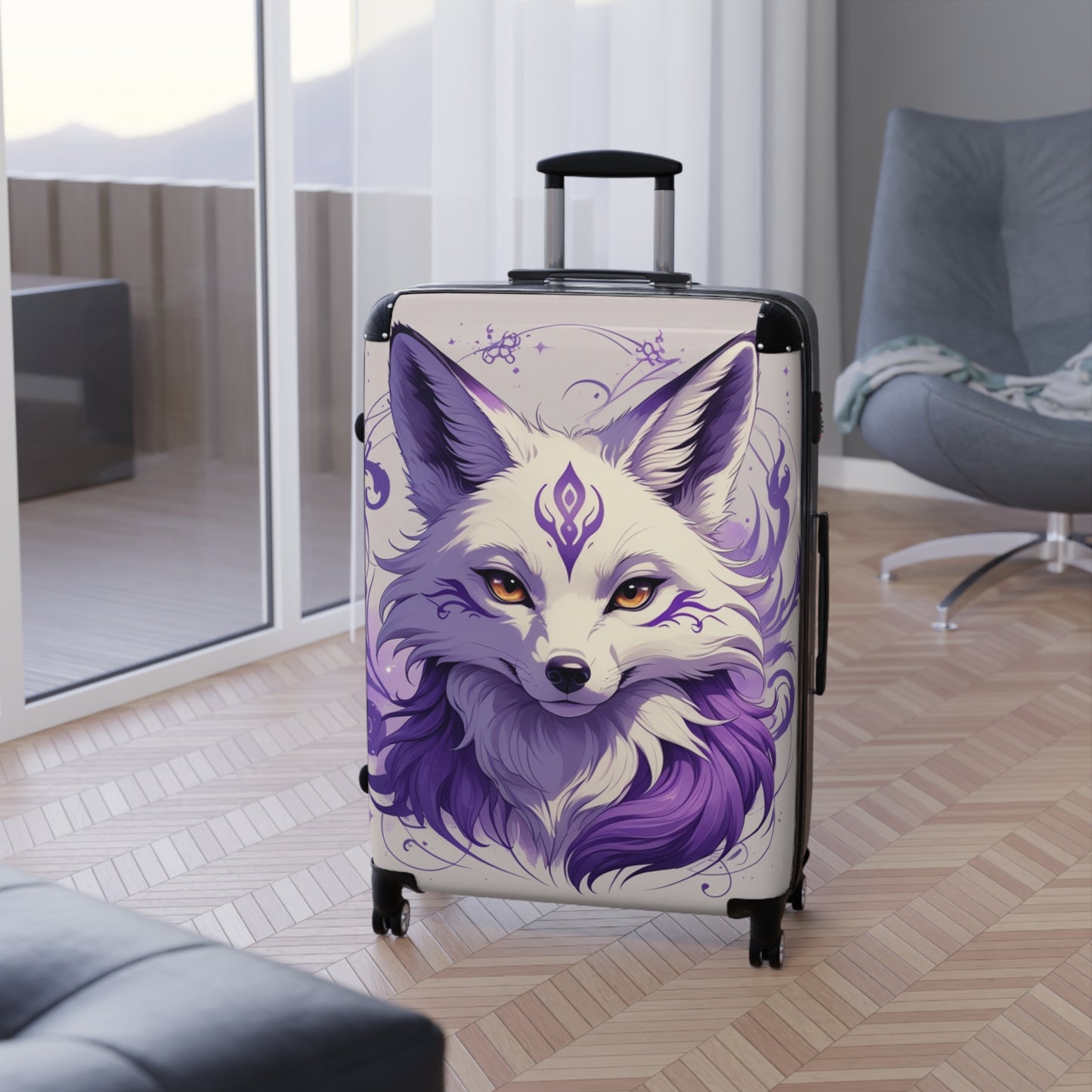 Kitsune Carry-On Suitcase - Stylish Travel Luggage