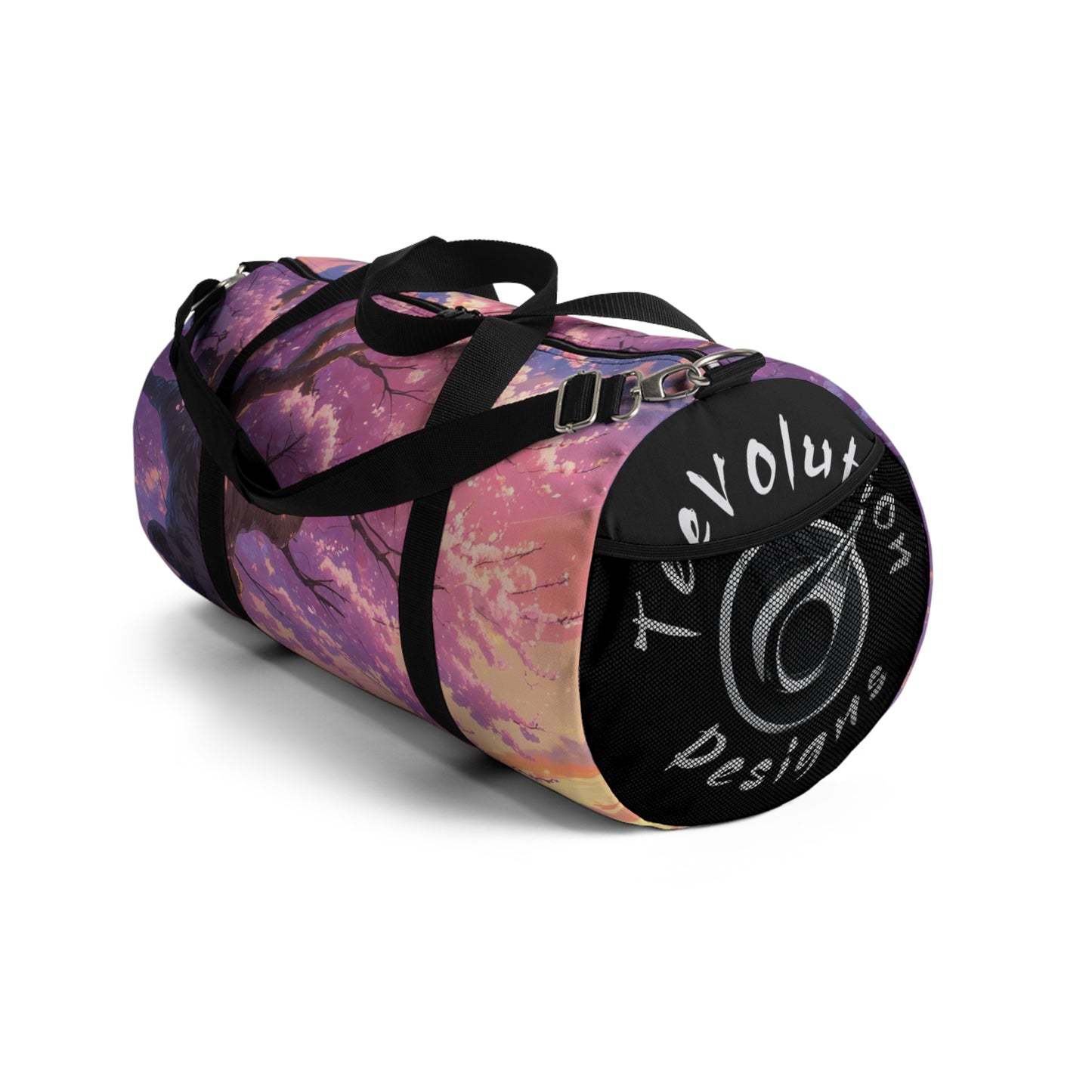 Cherry Blossom Print Duffel Bag - Stylish Travel Companion for Adventure Lovers