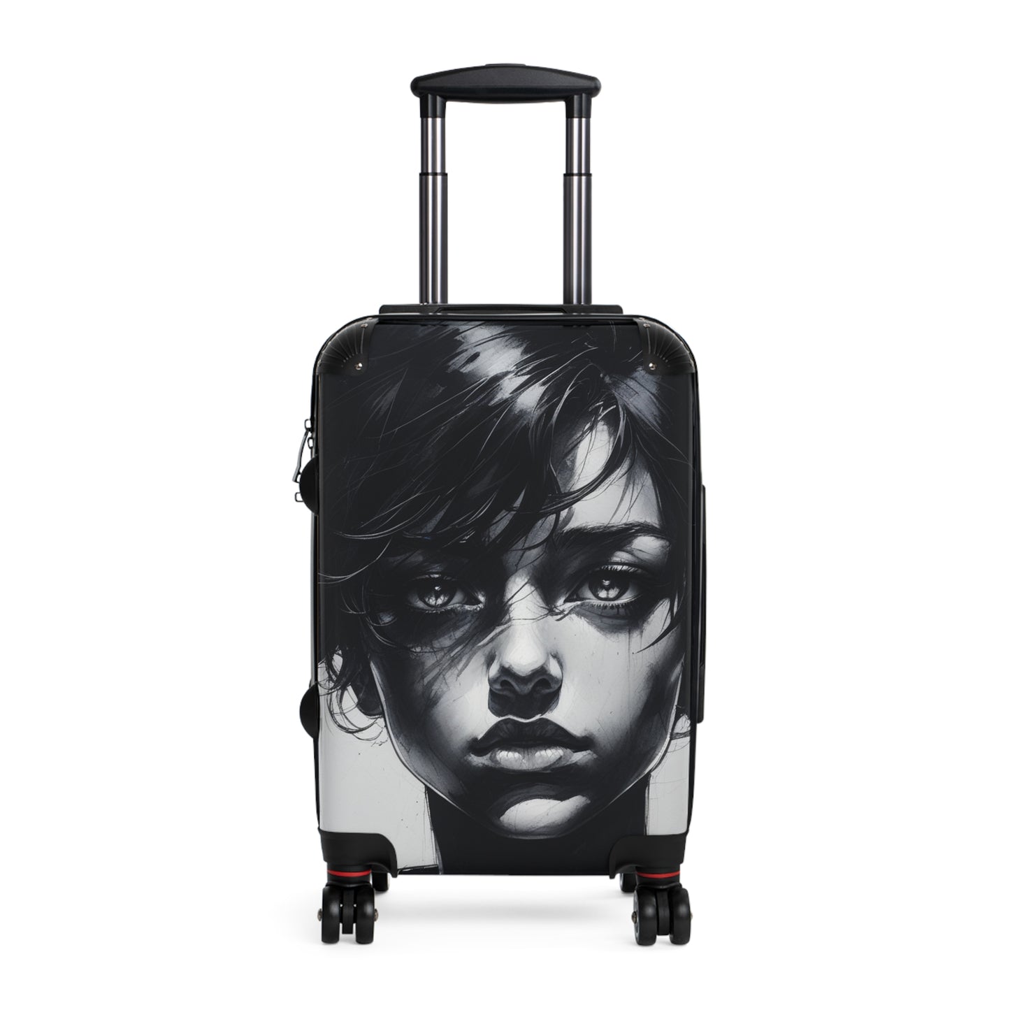 Stylish Art Carry-On Suitcase with Artistic Design