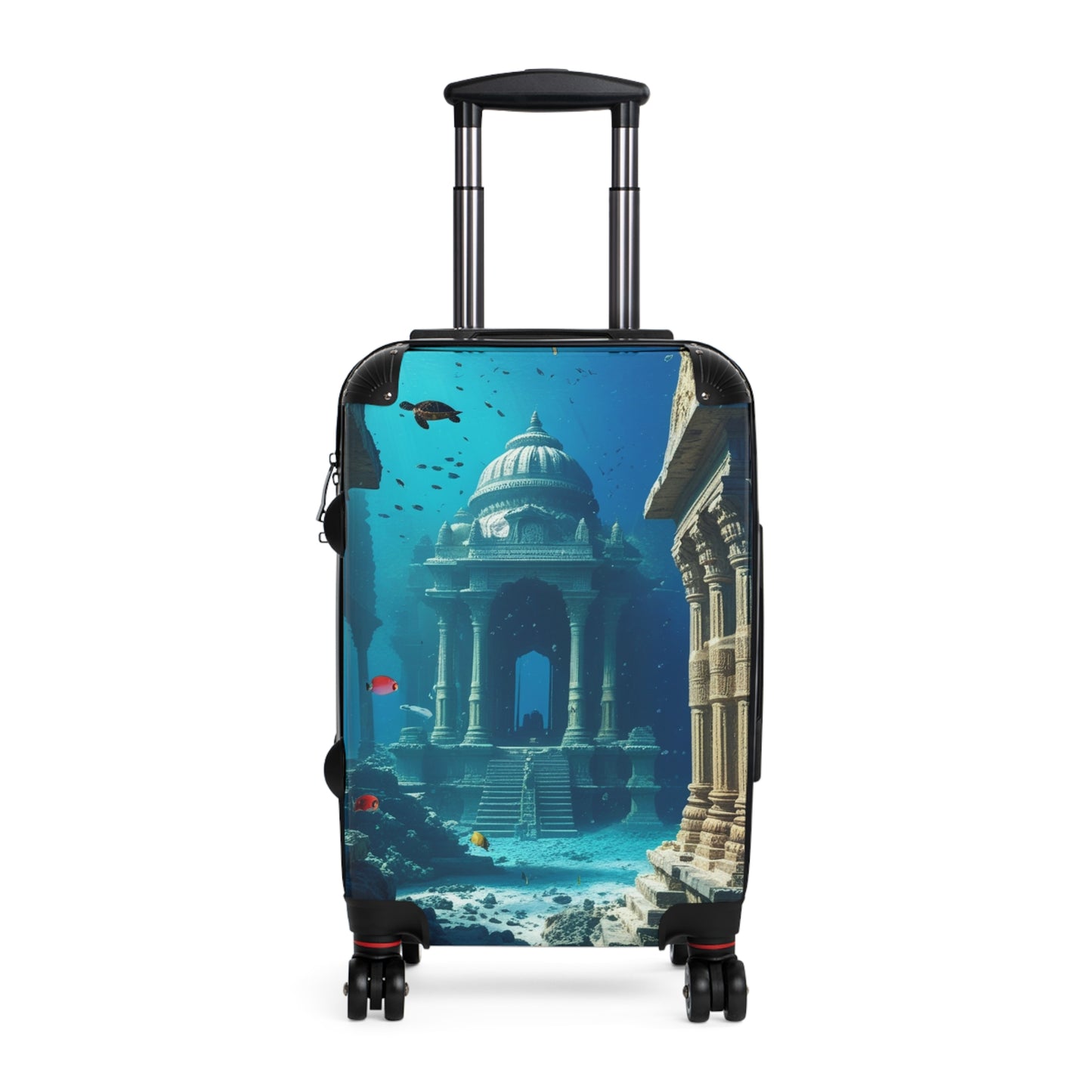 Underwater Adventure Suitcase - Stylish Travel Luggage with Coral Reef Design
