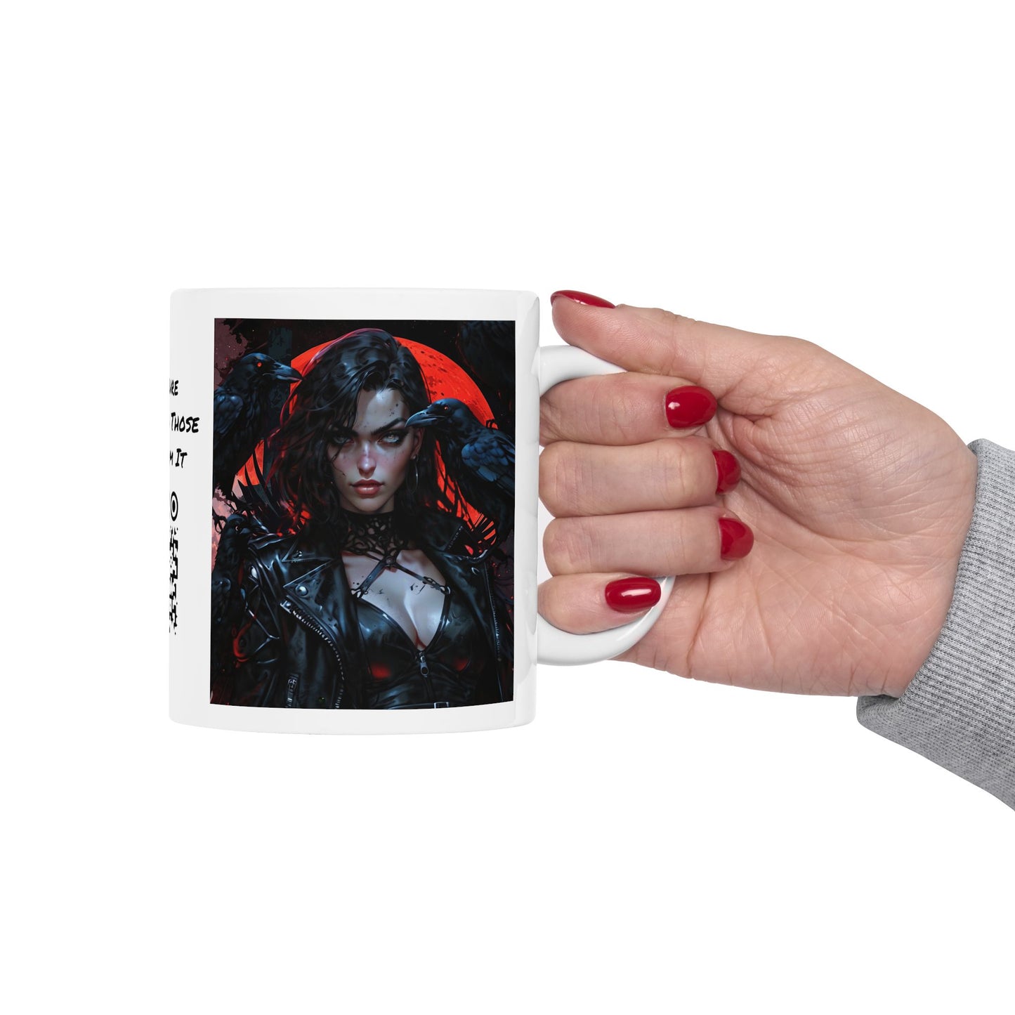 Melancholy | HD Graphic | Dark Art | A Murder Of Crows | Goth | Coffee | Tea | Hot Chocolate | Ceramic Mug | 11oz
