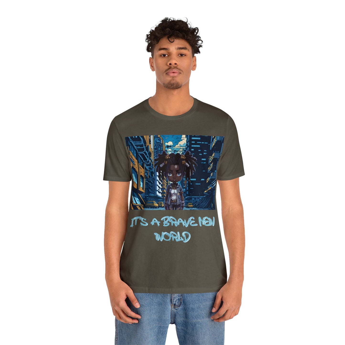 Brave New World | Black Girl Magic | Anime | HD Graphic | Trendy | Artwork | Unisex | Men's | Women's | Tee | T-Shirt