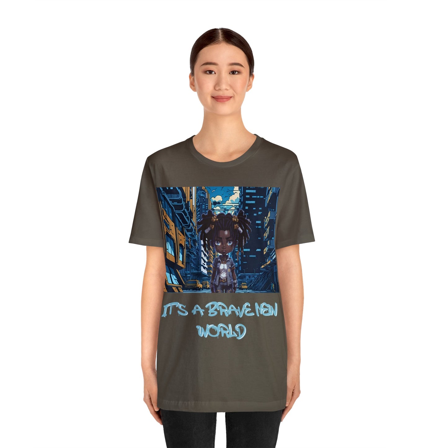 Brave New World | Black Girl Magic | Anime | HD Graphic | Trendy | Artwork | Unisex | Men's | Women's | Tee | T-Shirt