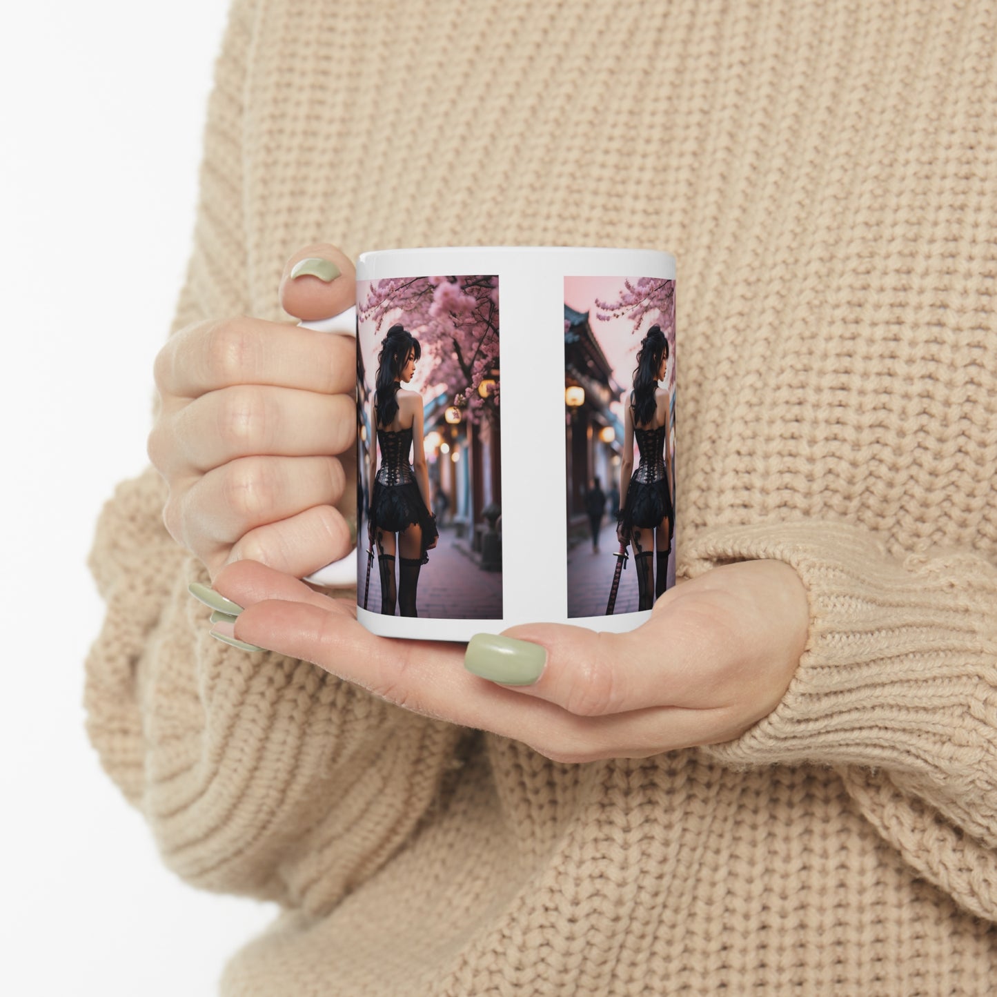 Onna-Bugeisha | Photorealistic | HD Graphic | Female Samurai | Girl Power | Coffee | Tea | Hot Chocolate | 11oz | White Mug