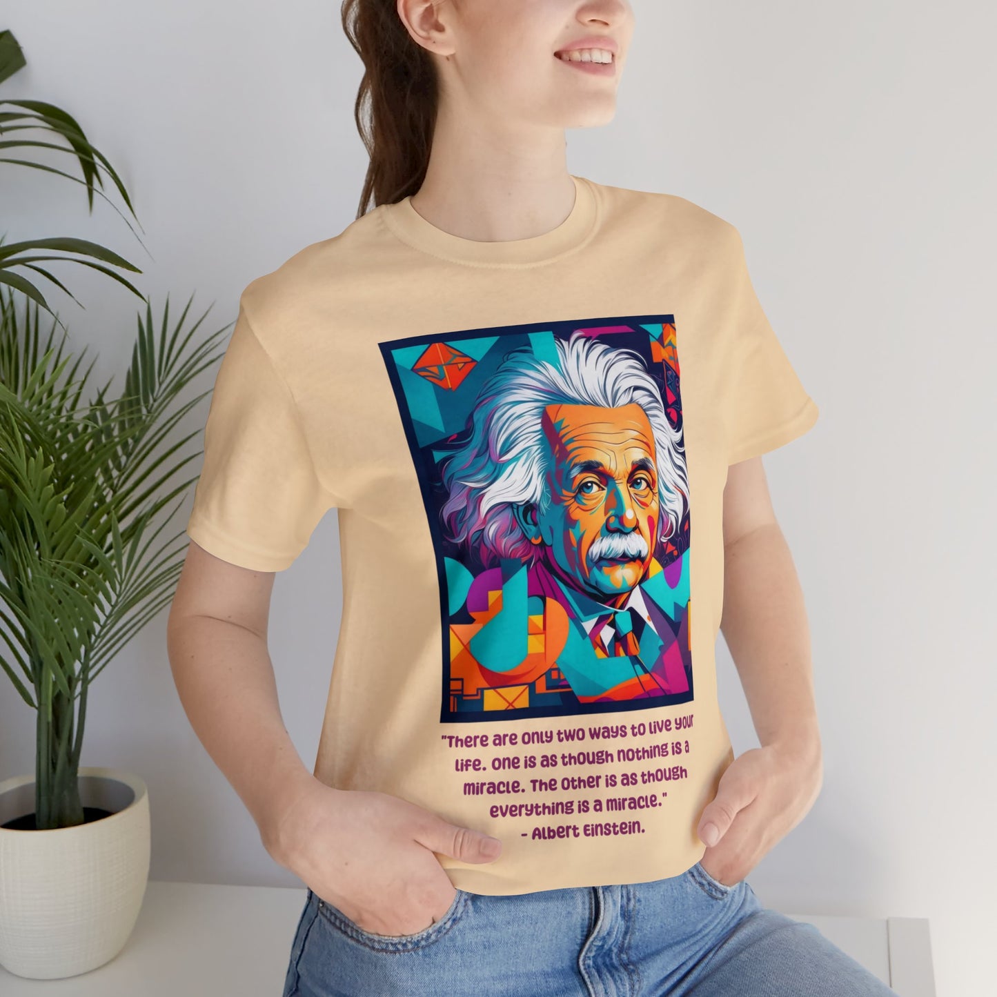HD Graphics | Science | Geek Gift | Albert Einstein | Quote | Unisex | Men's | Women's | Tee | T-Shirt