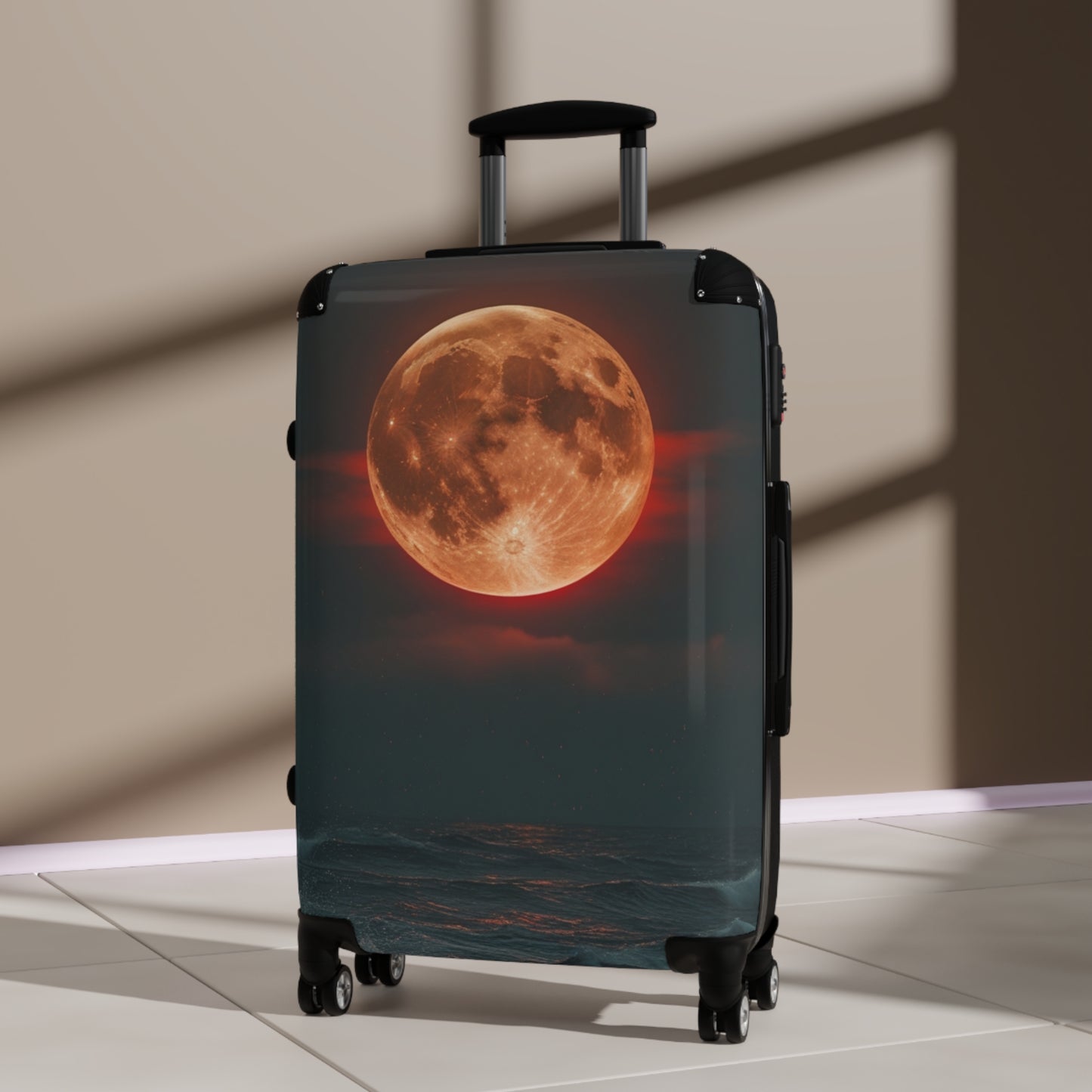 Moonlit Ocean Suitcase - Stylish Travel Luggage for Adventure Seekers