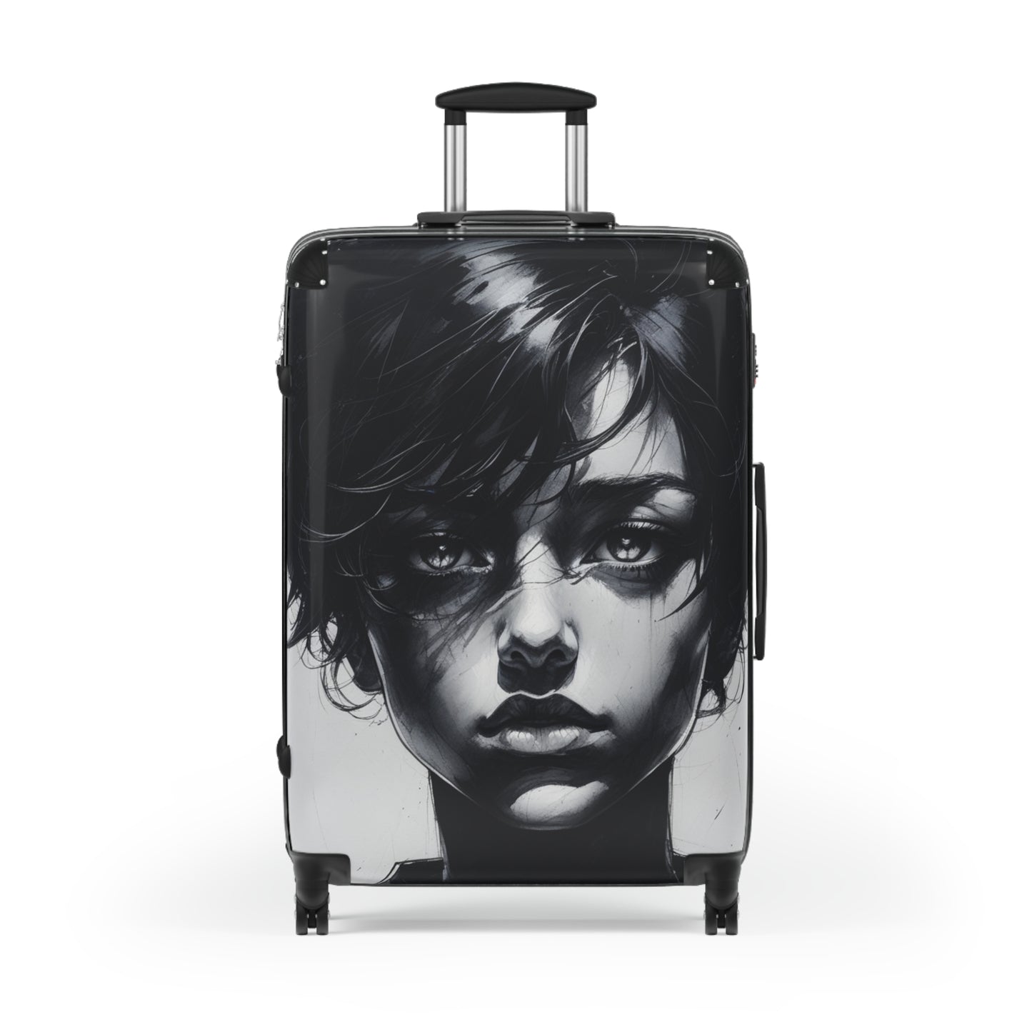 Stylish Art Carry-On Suitcase with Artistic Design