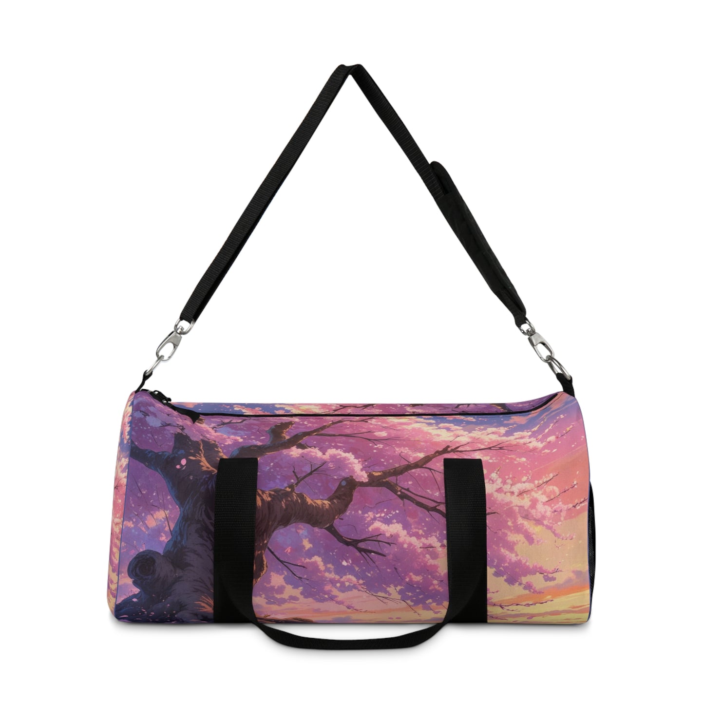 Cherry Blossom Print Duffel Bag - Stylish Travel Companion for Adventure Lovers