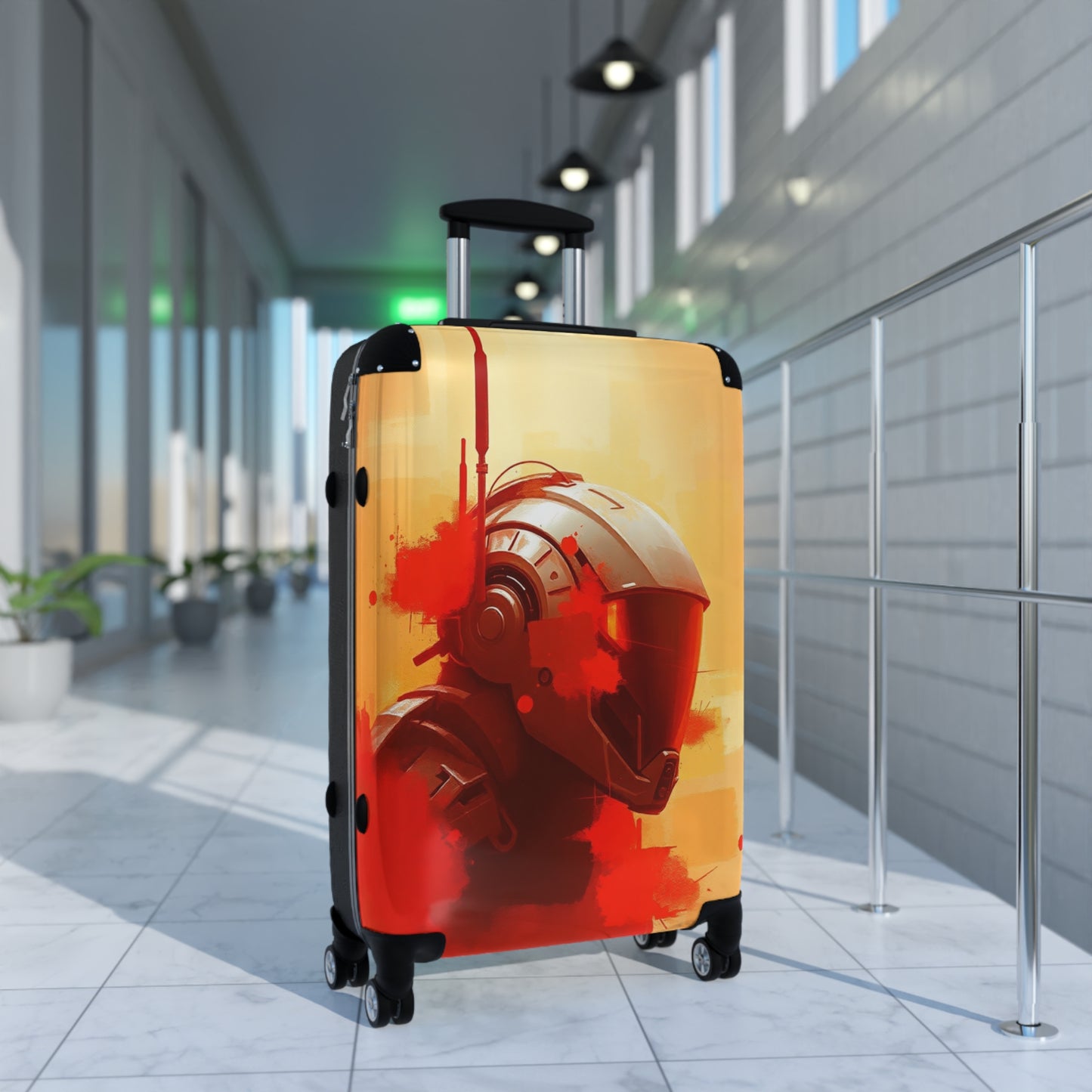 Futuristic Travel Suitcase with Bold Design
