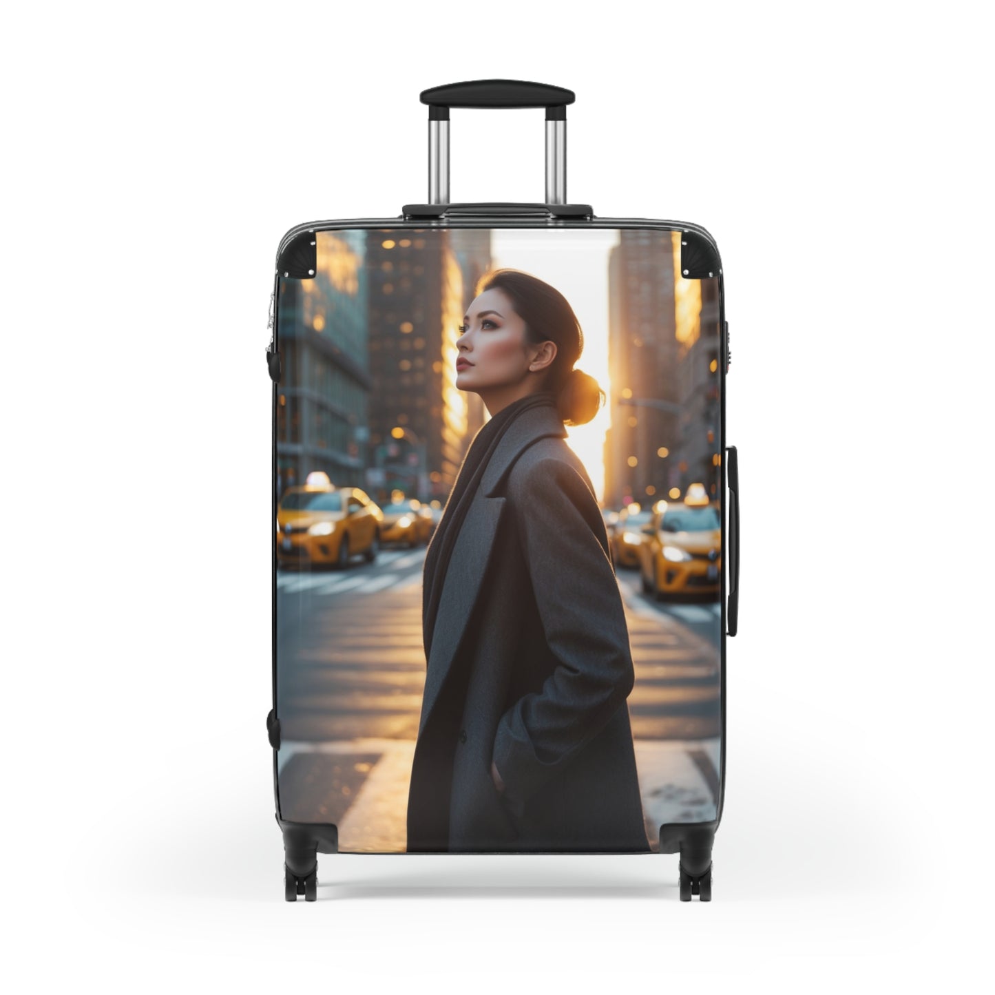 Stylish Cityscape Suitcase for Travel Enthusiasts