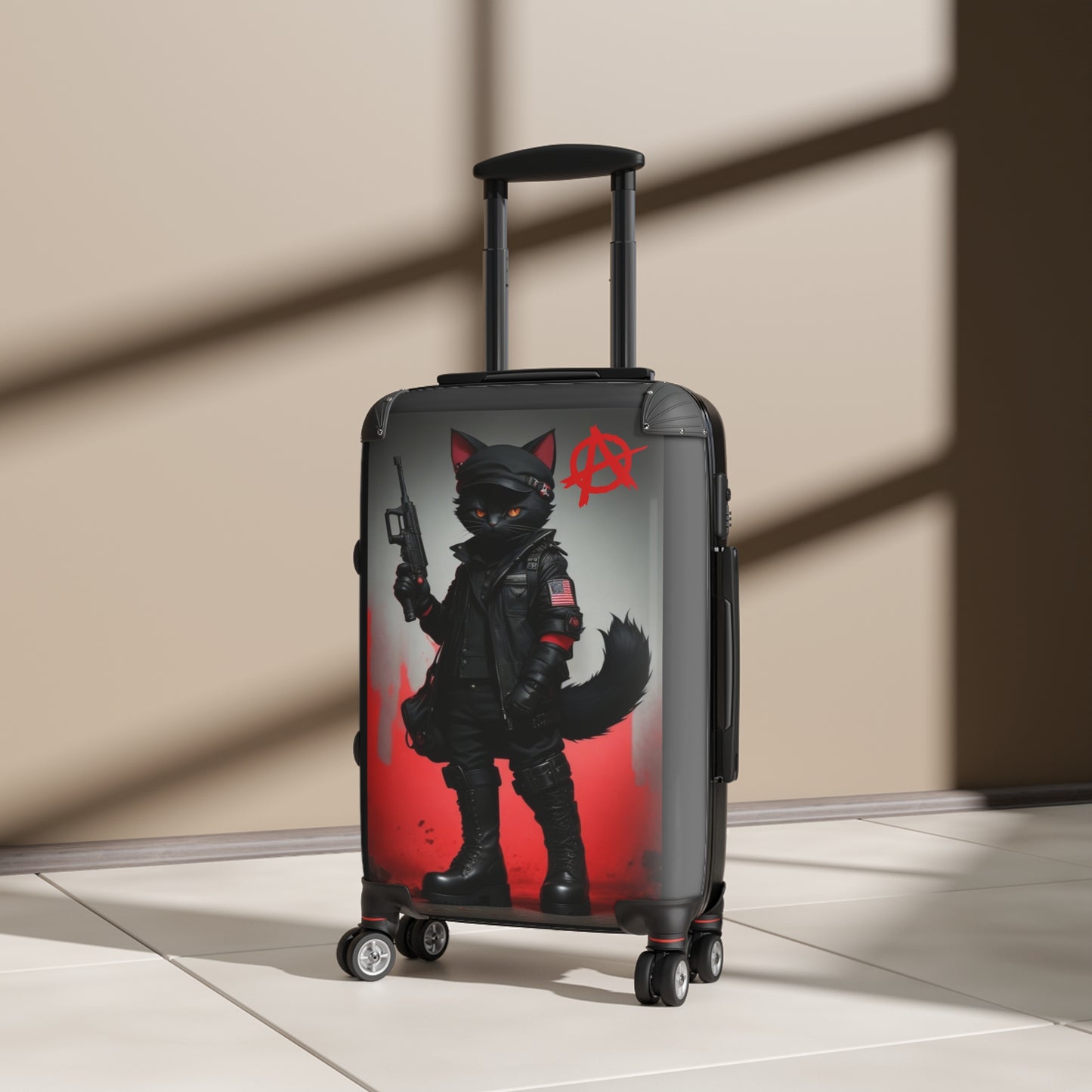 Sabo-Tabby Hard Shell Suitcase - Ideal for Travel Enthusiasts