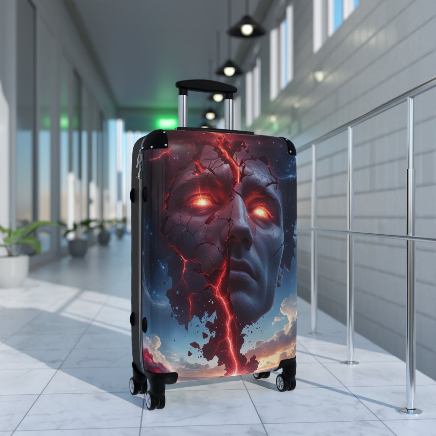 Bold Artwork Carry-On Suitcase with Artistic Design
