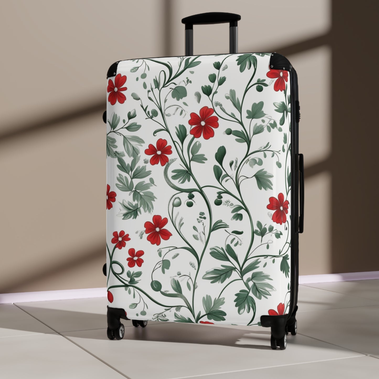 Floral Pattern Suitcase for Stylish Travelers