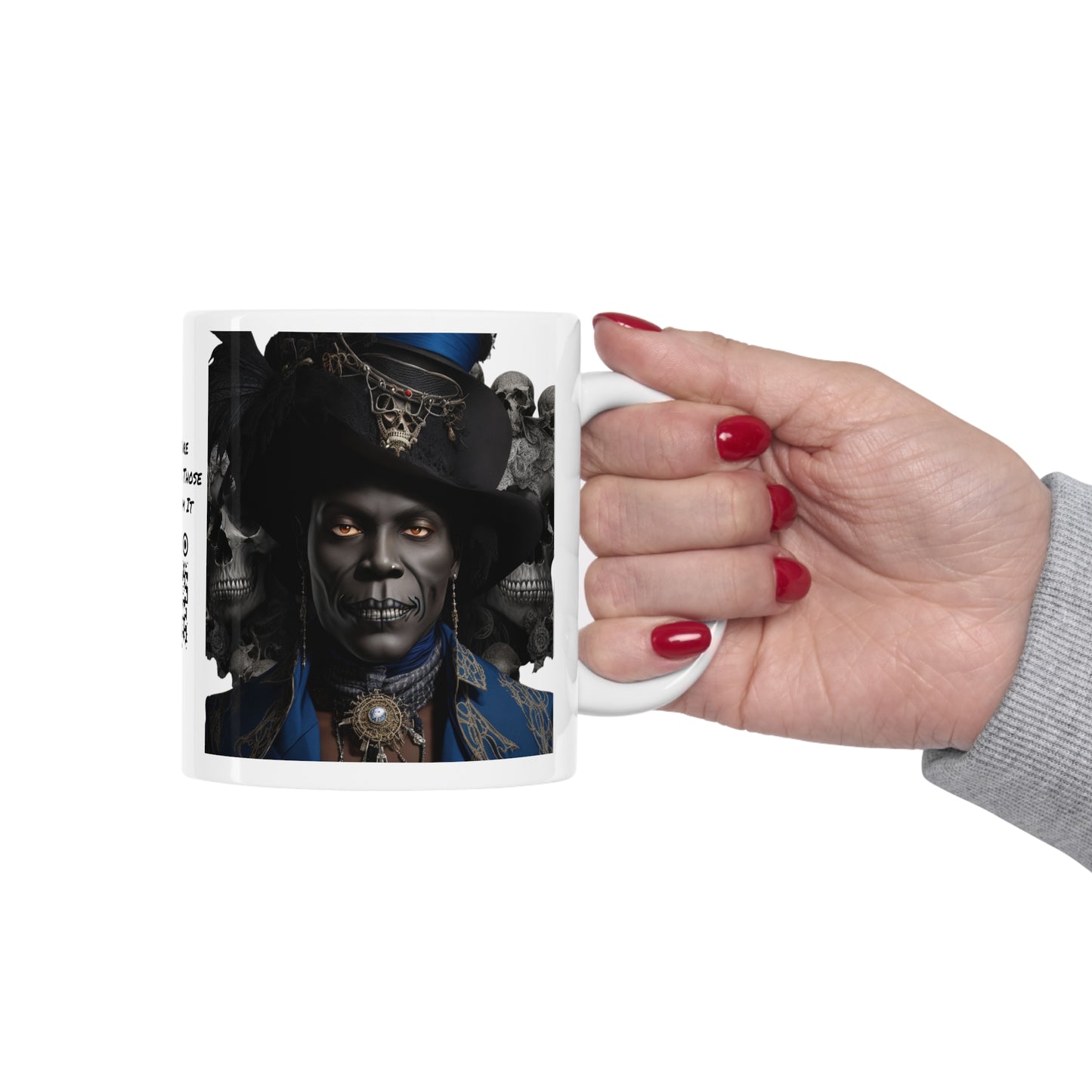 Le Bon Baron | Baron Samedi | Voodoo | Ghede Family | Loa | Coffee | Tea | Hot Chocolate | Ceramic Mug | 11oz