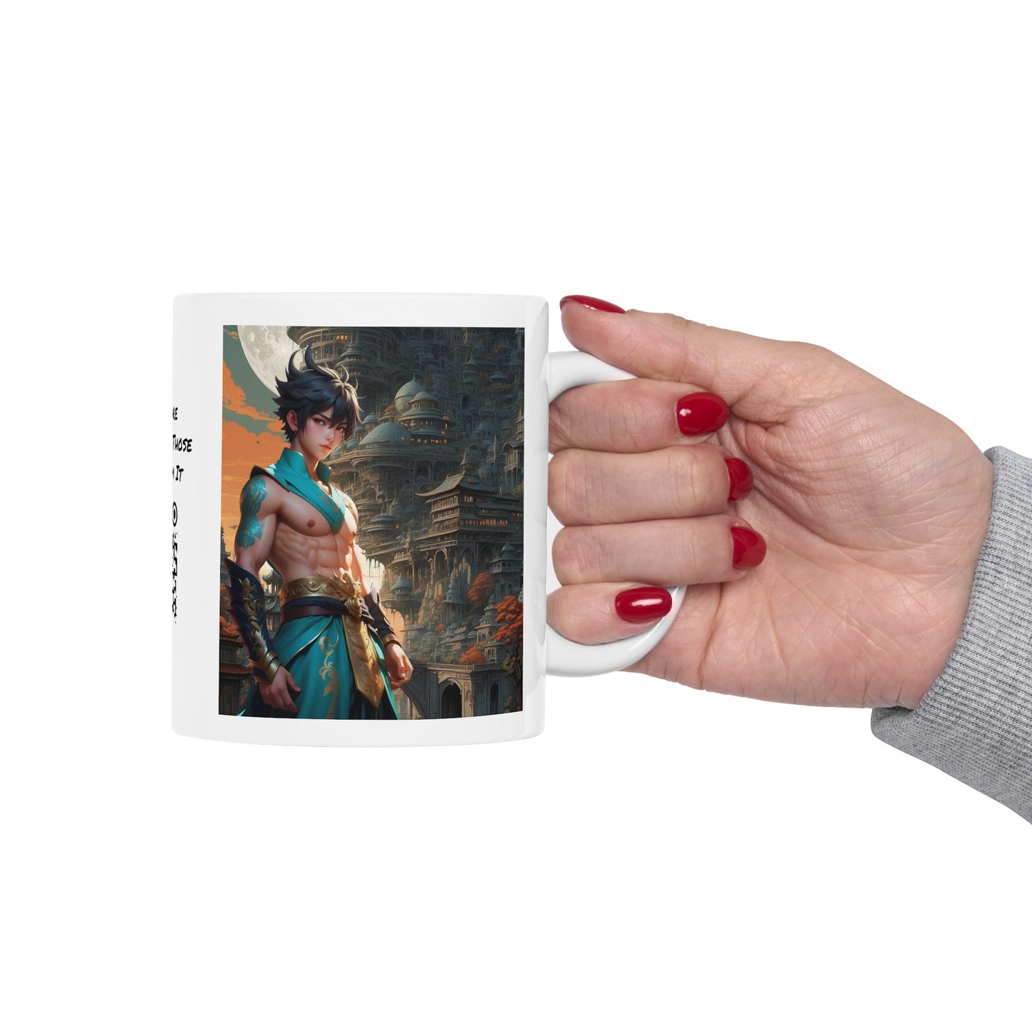 The Warrior's Way | HD Graphic | Fantasy | Anime | Manga | Video Game | Hero | Coffee | Tea | Hot Chocolate | 11oz | White Mug